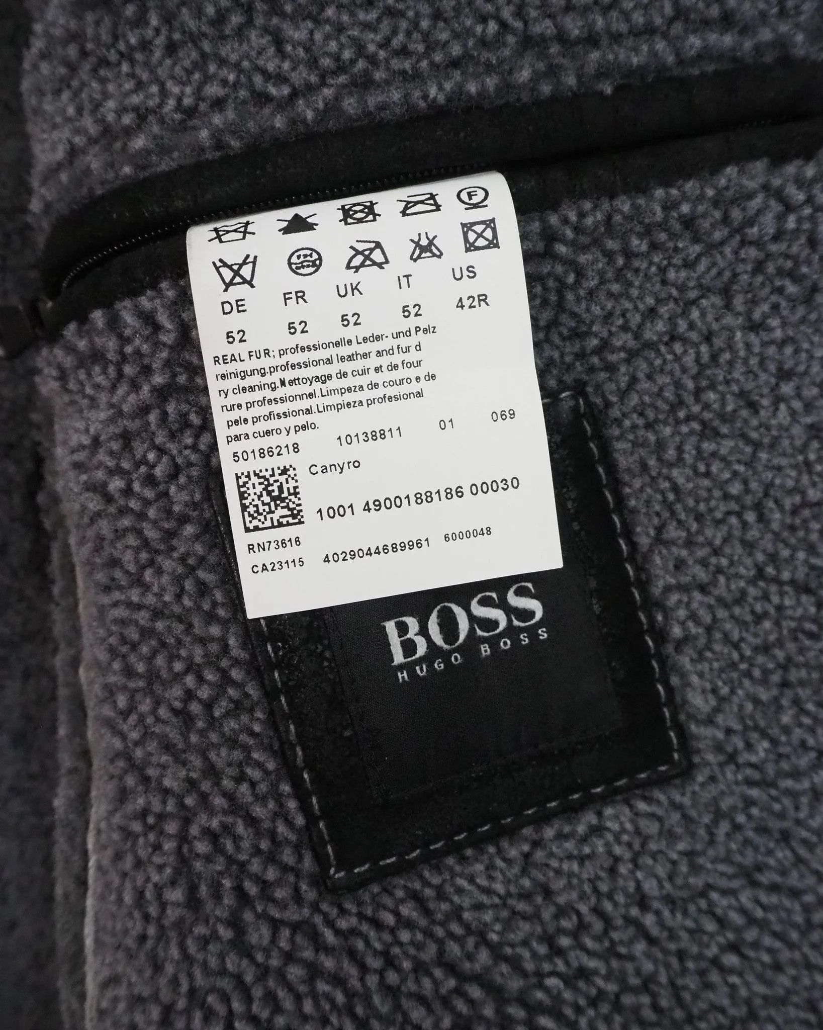 Hugo Boss Hugo Boss Spanish Merino Lambskin Shearling Jacket $1445 Size US L / EU 52-54 / 3 - 3 Thumbnail