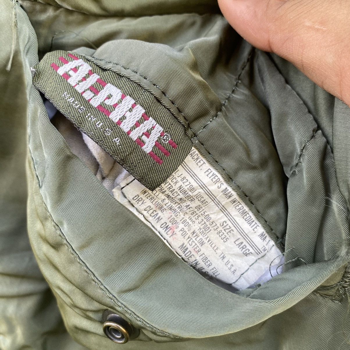 Alpha Industries Thrashed Vintage 70s Alpha Bomber Jacket ERD GRUNGE OG GRAIL Size US L / EU 52-54 / 3 - 3 Thumbnail