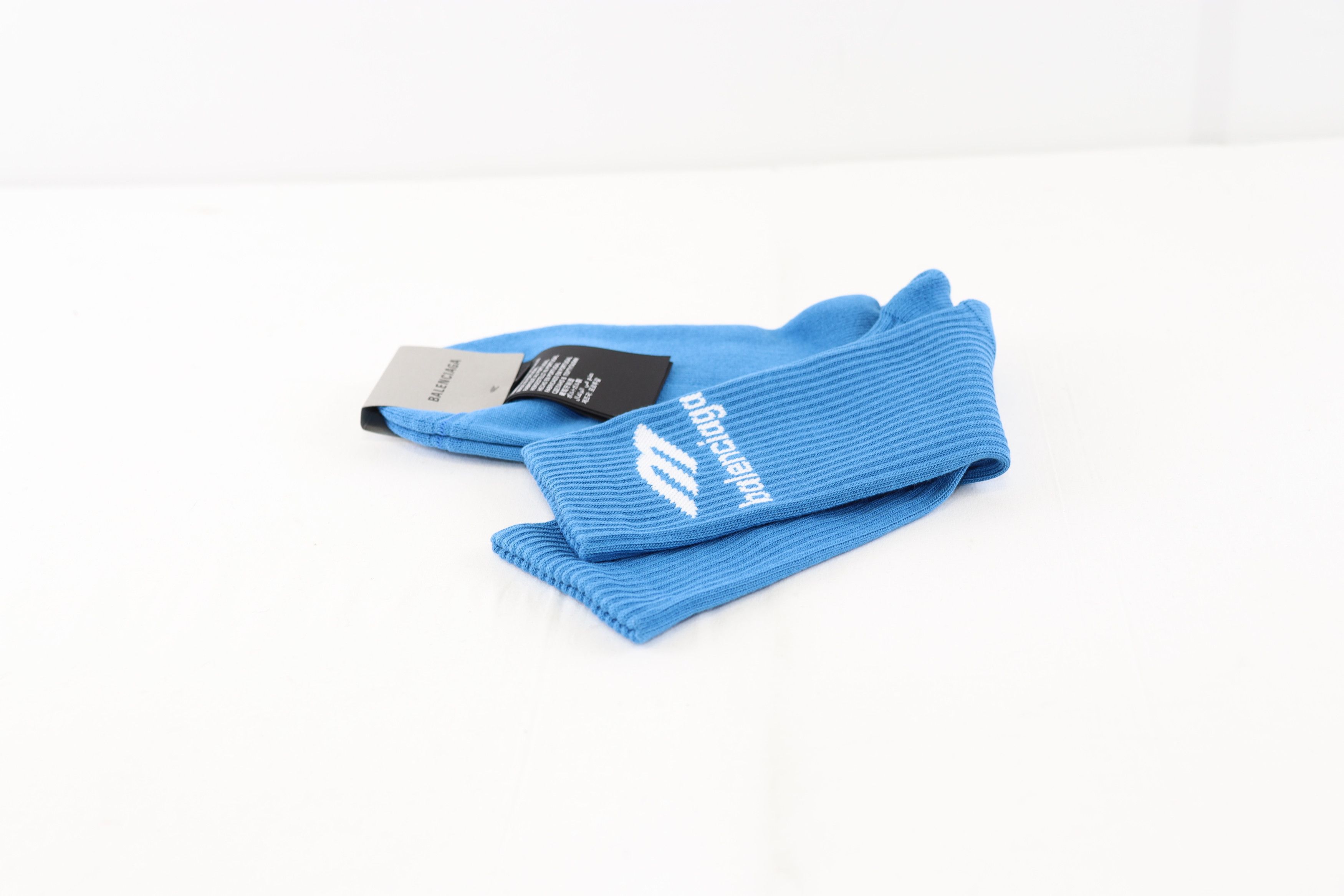 Balenciaga o1rshd1 Size: XL / Socks Sport Icon Tennis in Blue Size ONE SIZE - 2 Thumbnail