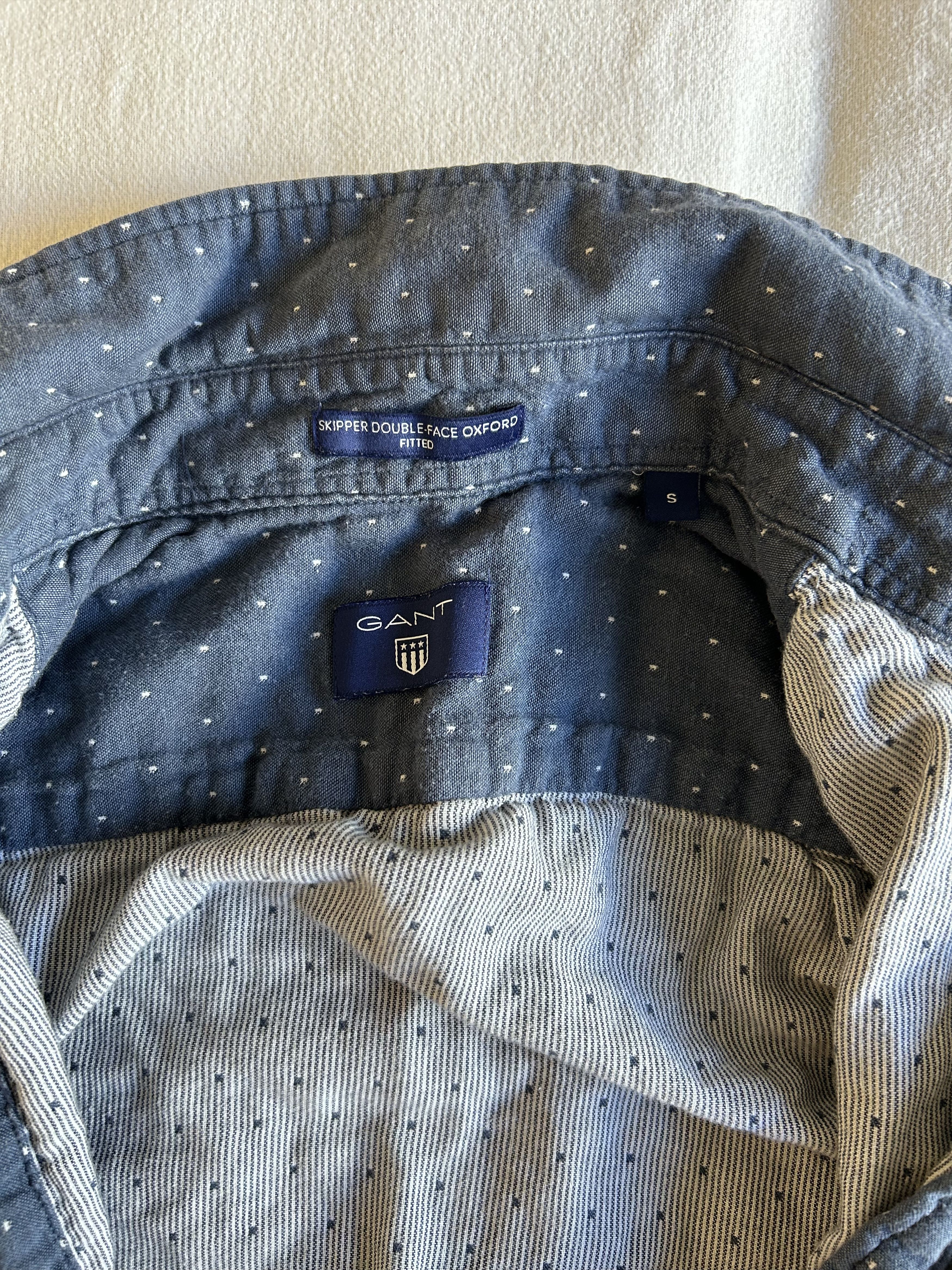 Gant Gant super-soft cotton dotted navy shirt Size US S / EU 44-46 / 1 - 7 Thumbnail