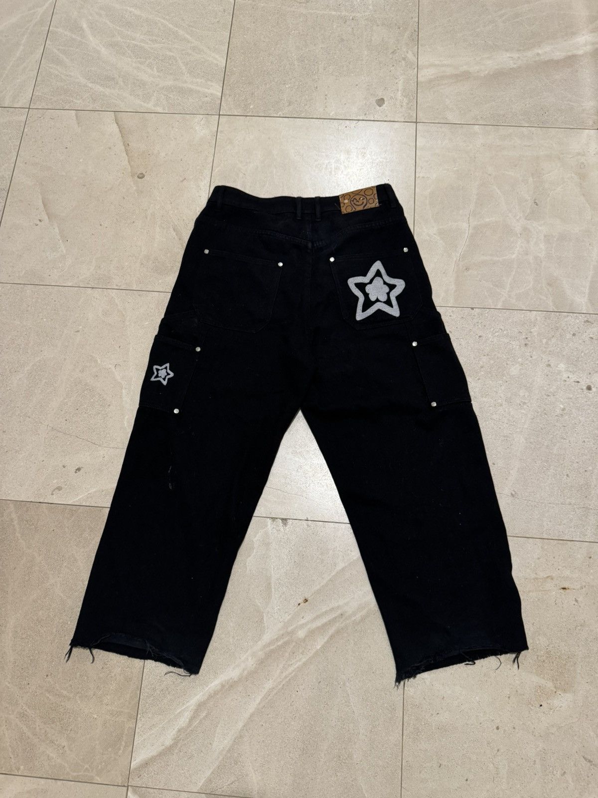 チ*ー様 starteam DOUBLE KNEE 32 Starteam Double Knee Star Jeans Black | BONKERS