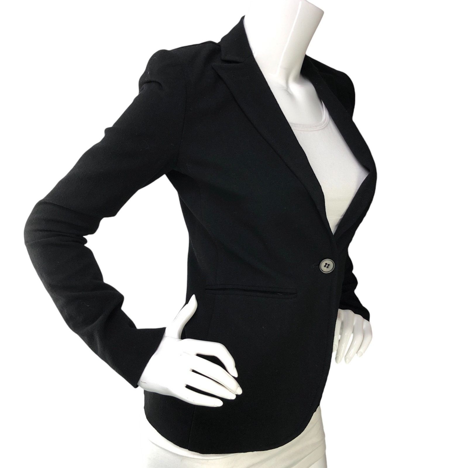 Theory Theory Women Size 0 Blazer Single Breasted Vintage Black Size XS / US 0-2 / IT 36-38 - 10 Thumbnail