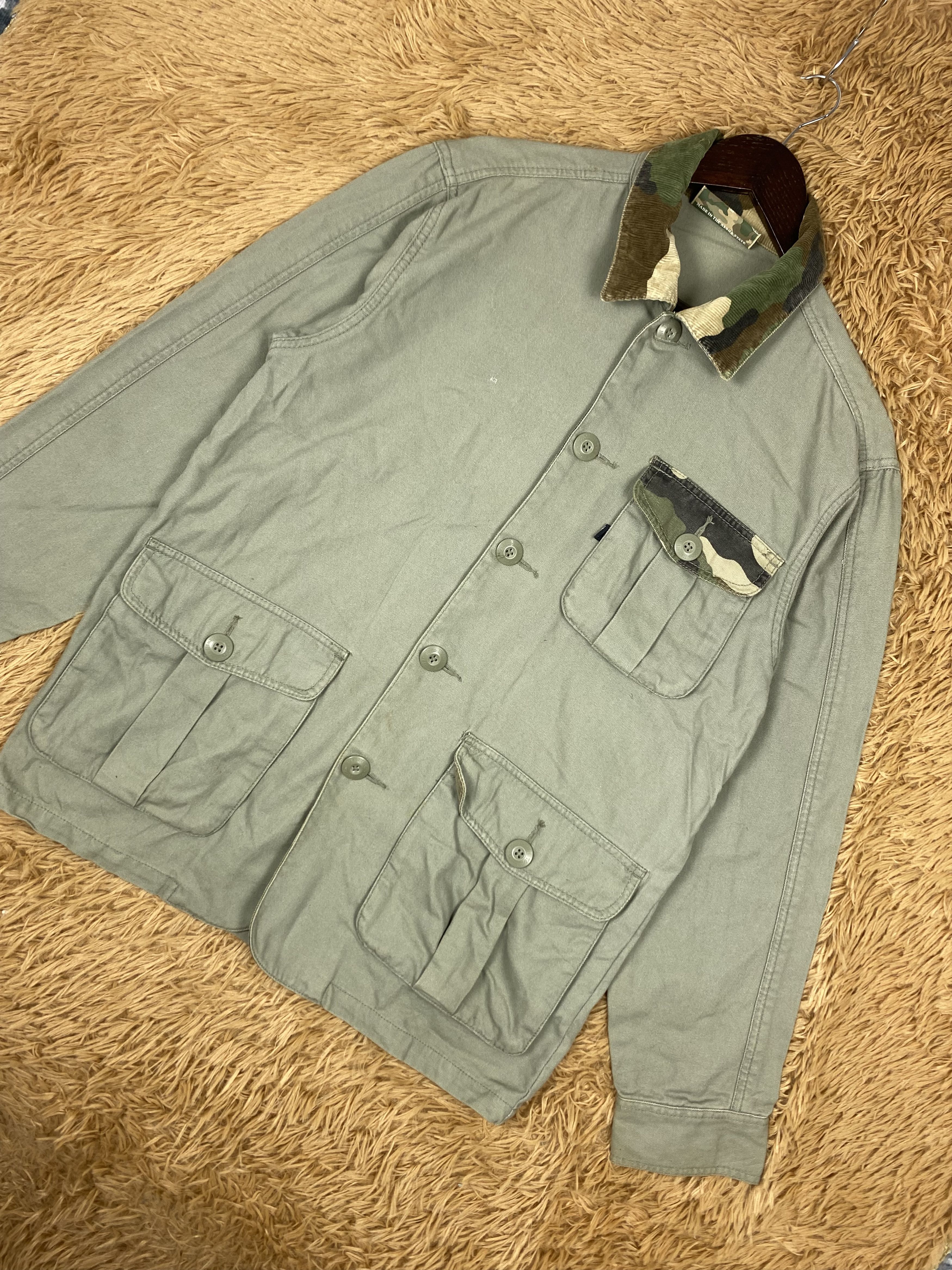 Japanese Brand Vintage T&C Surf Camouflage Collar Jacket DJ0782 Size US M / EU 48-50 / 2 - 2 Thumbnail