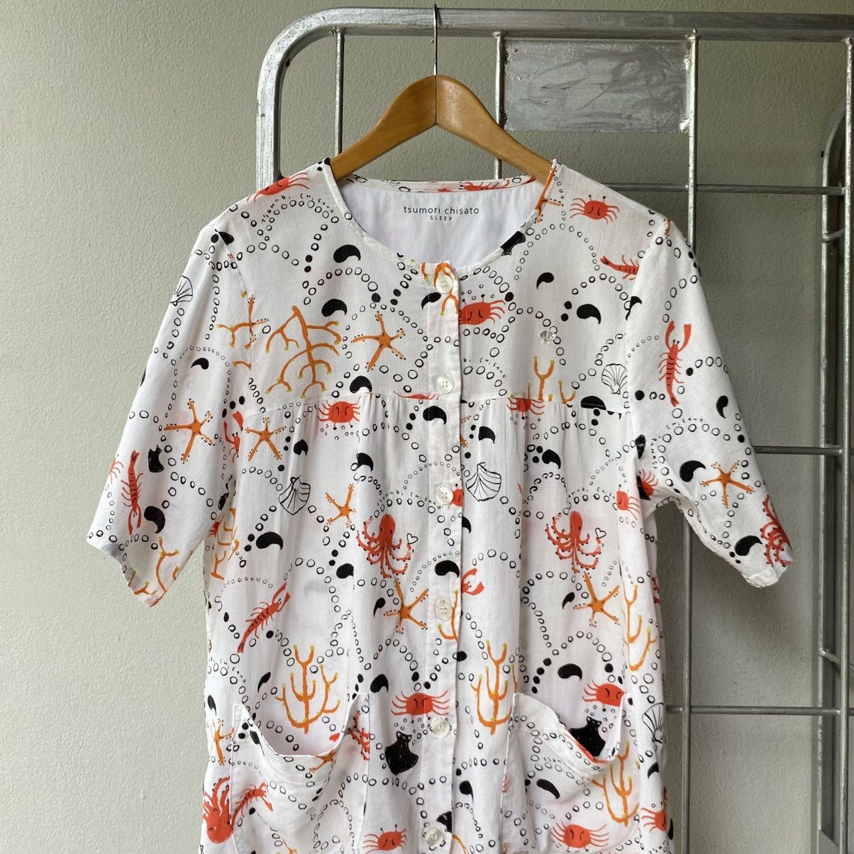 Tsumori Chisato Tsumori Chisato White Sea Life Print Blouse Size M / US 6-8 / IT 42-44 - 5 Thumbnail