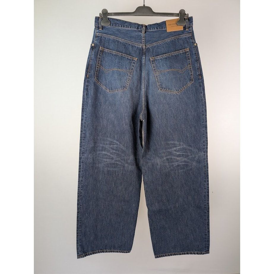 Balenciaga o1rshd1 Silk Denim Baggy Pants in Dark Indigo Size US 32 / EU 48 - 10 Thumbnail