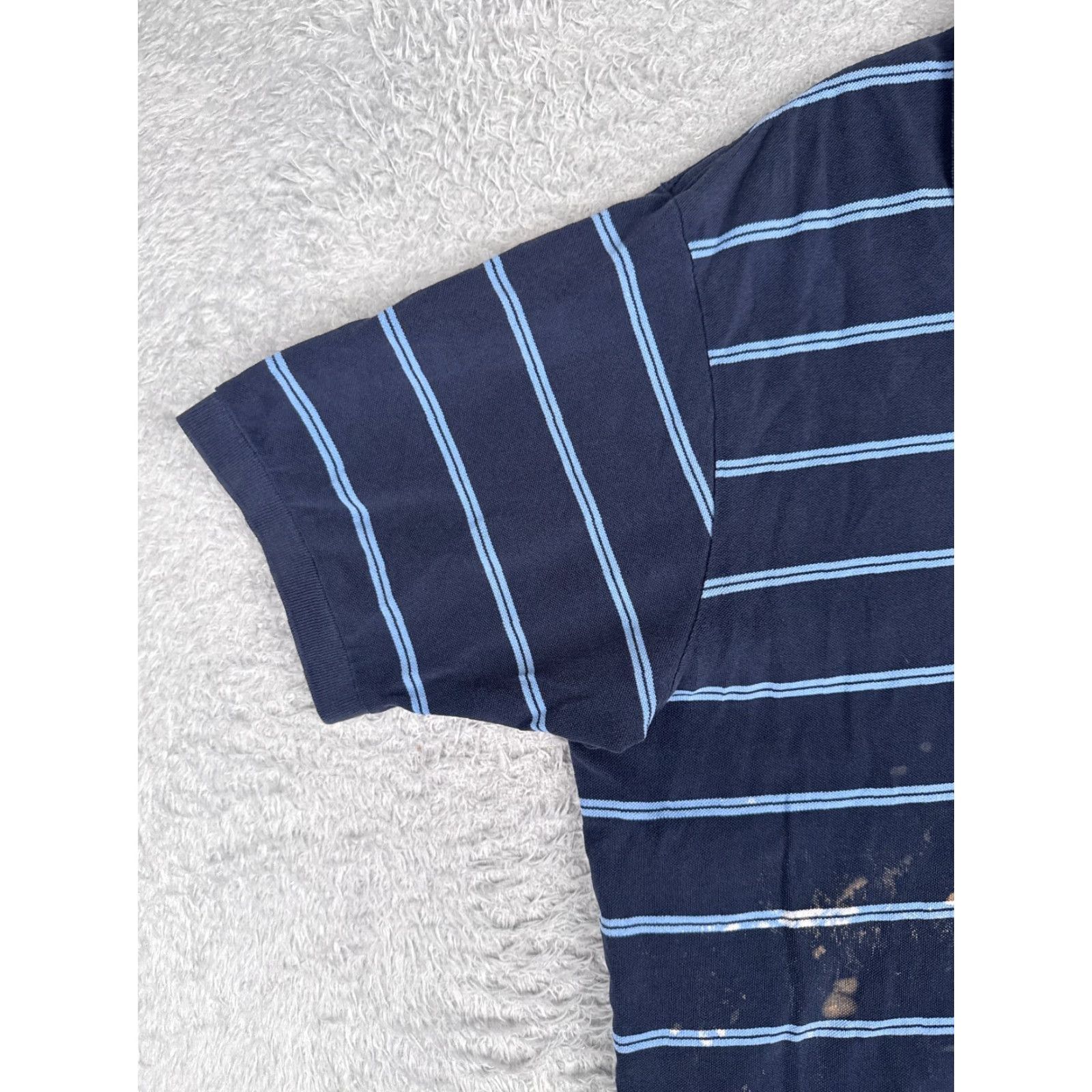 Ralph Lauren VINTAGE Polo Ralph Lauren Polo Shirt Men 2XL Blue 100% Cotton Slim Striped Polo Shirt Mens Size US XXL / EU 58 / 5 - 3 Thumbnail