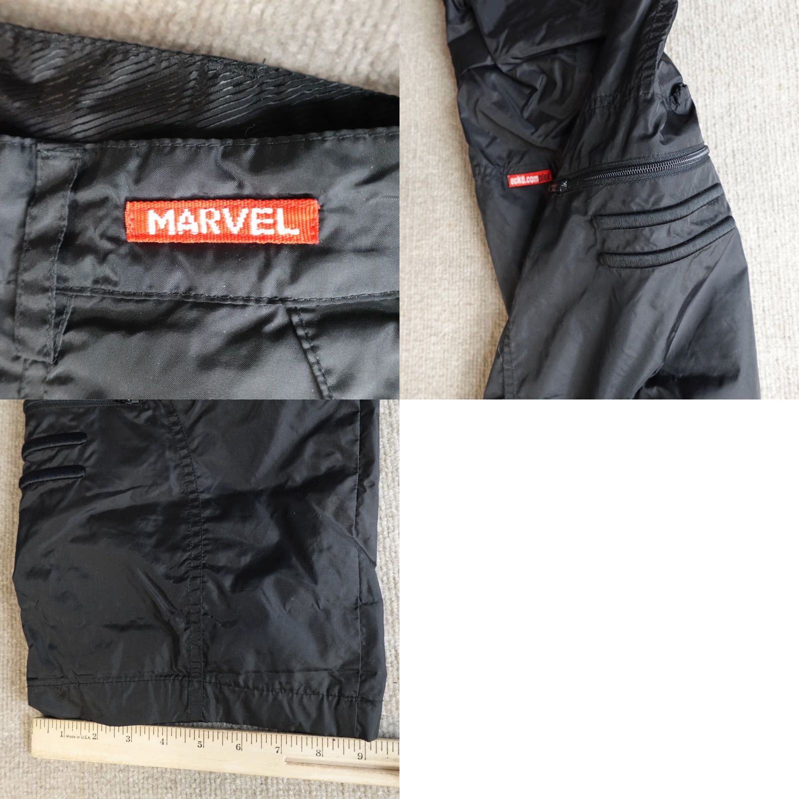 Ecko Unltd. VINTAGE Ecko Unltd. Pants Mens 30 Black Nylon Marvel 2000 Y2K Wide Leg Track Pants Straight Leg Regular Mens Black Nylon 30" Waist Vintage Size US 30 / EU 46 - 9 Thumbnail