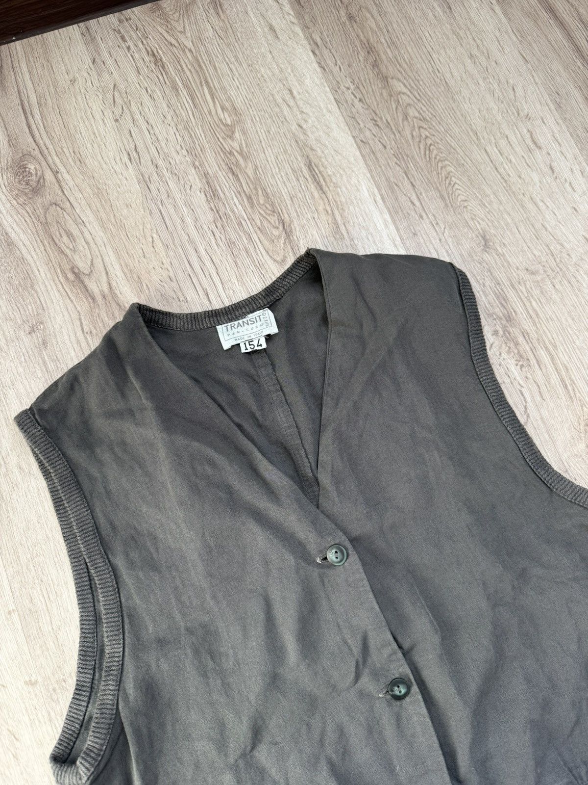 Transit Transit Par-Such Linen Silk Vest Size 3 Minimal Artisanal Size M / US 6-8 / IT 42-44 - 3 Thumbnail