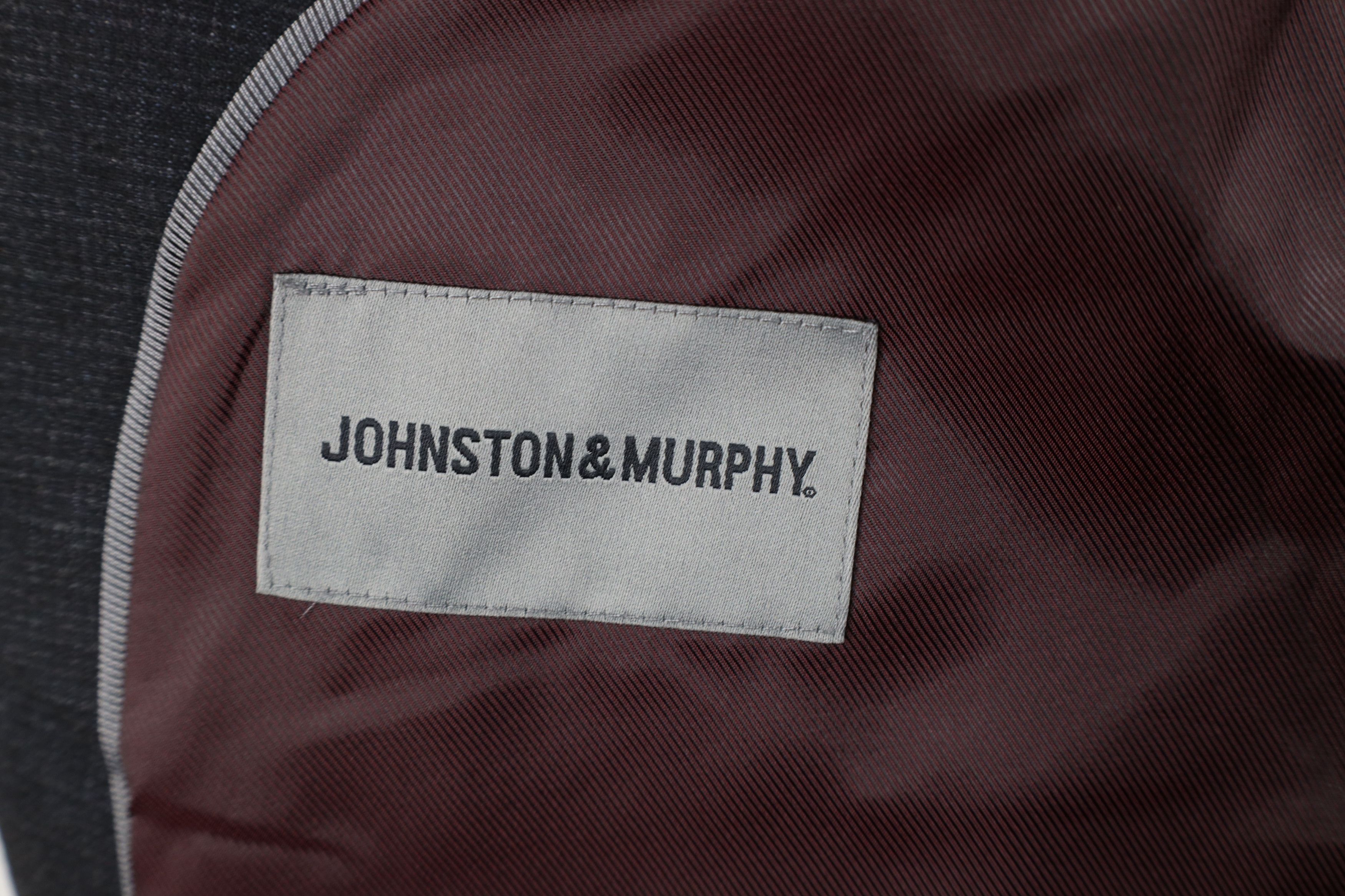 Johnston & Murphy Johnston & Murphy Checkered Suit Coat Blazer Jacket Gray Size US XL / EU 56 / 4 - 11 Thumbnail