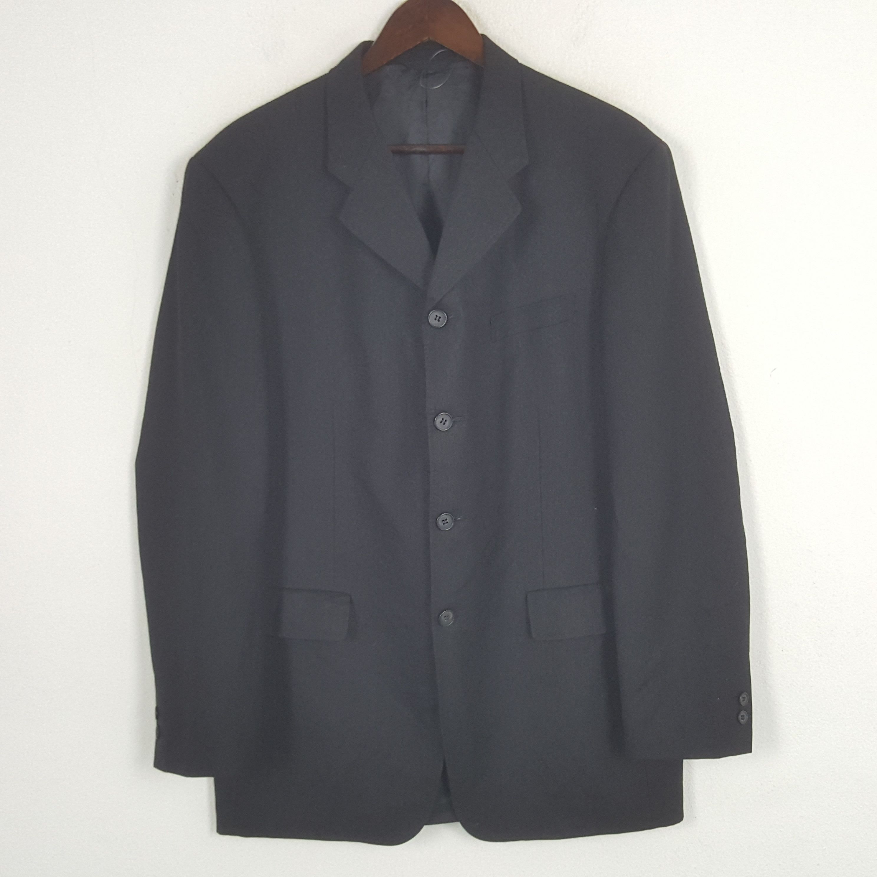 Japanese Brand × Vintage × Yohji Yamamoto Vintage Yohji Yamamoto AAR Blazer Cost Jacket Size US M / EU 48-50 / 2 - 1 Thumbnail