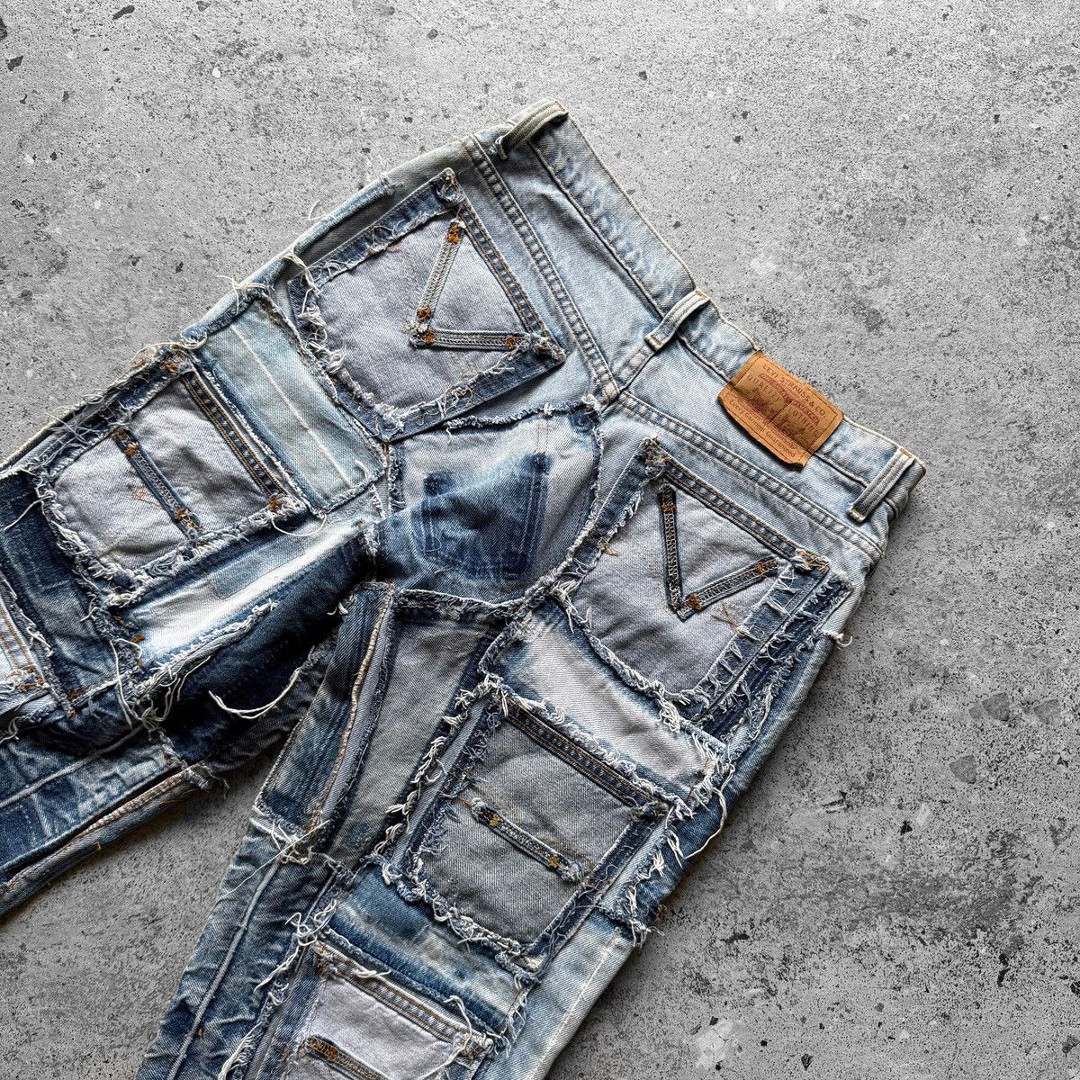 Levi's Levis 512 Mens Rare Boro Patchwork Deconstructed Shorts Size US 32 / EU 48 - 4 Thumbnail