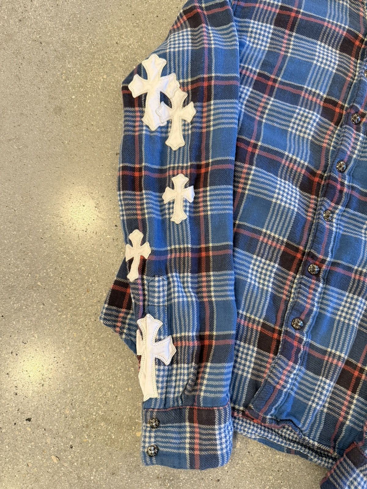 Chrome Hearts Chrome Hearts 1/1 patched flannel Size US S / EU 44-46 / 1 - 8 Thumbnail