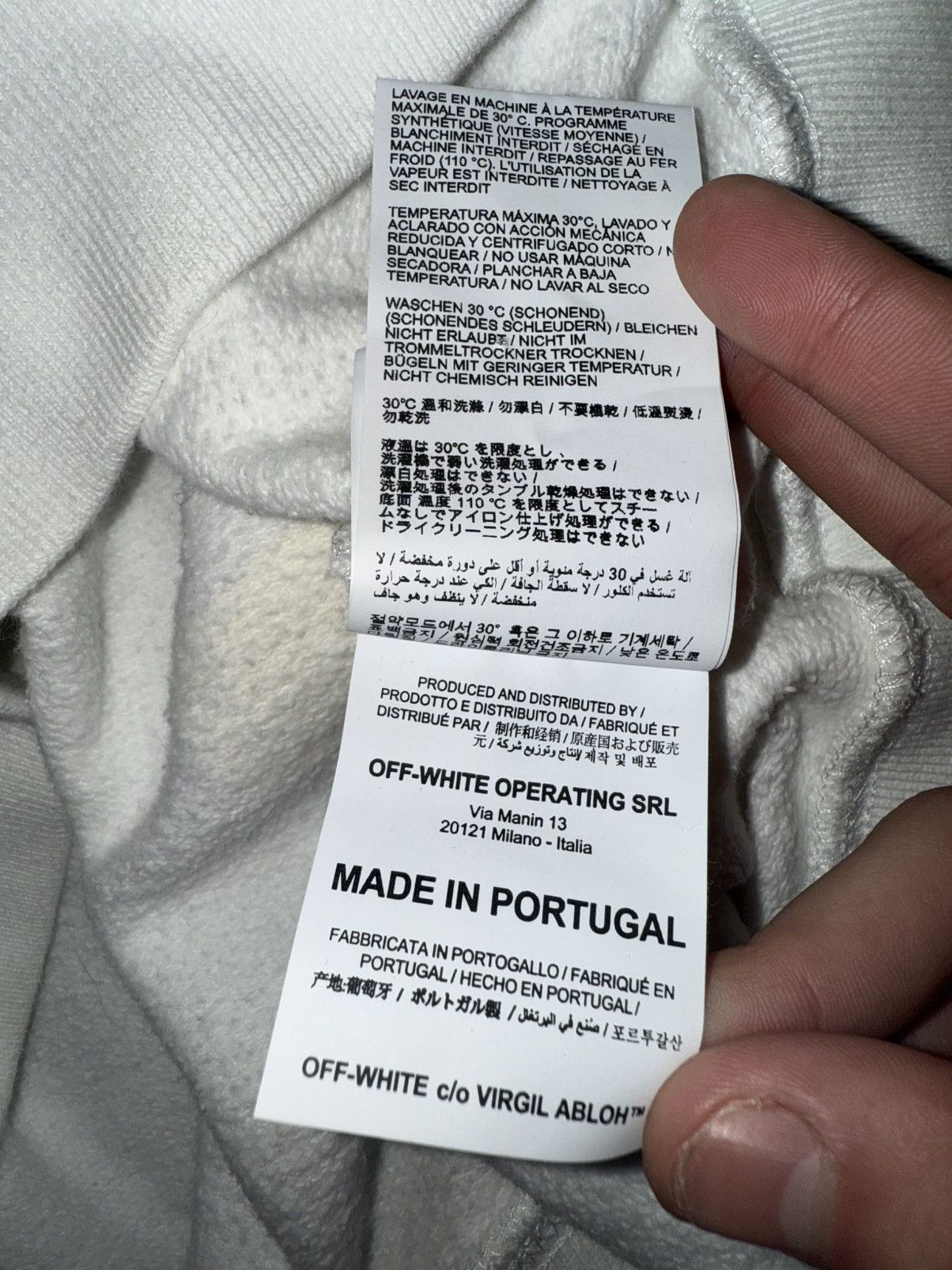 Off-White Size S - Off-White Acrylic Arrows Hoodie - White Size US S / EU 44-46 / 1 - 9 Thumbnail