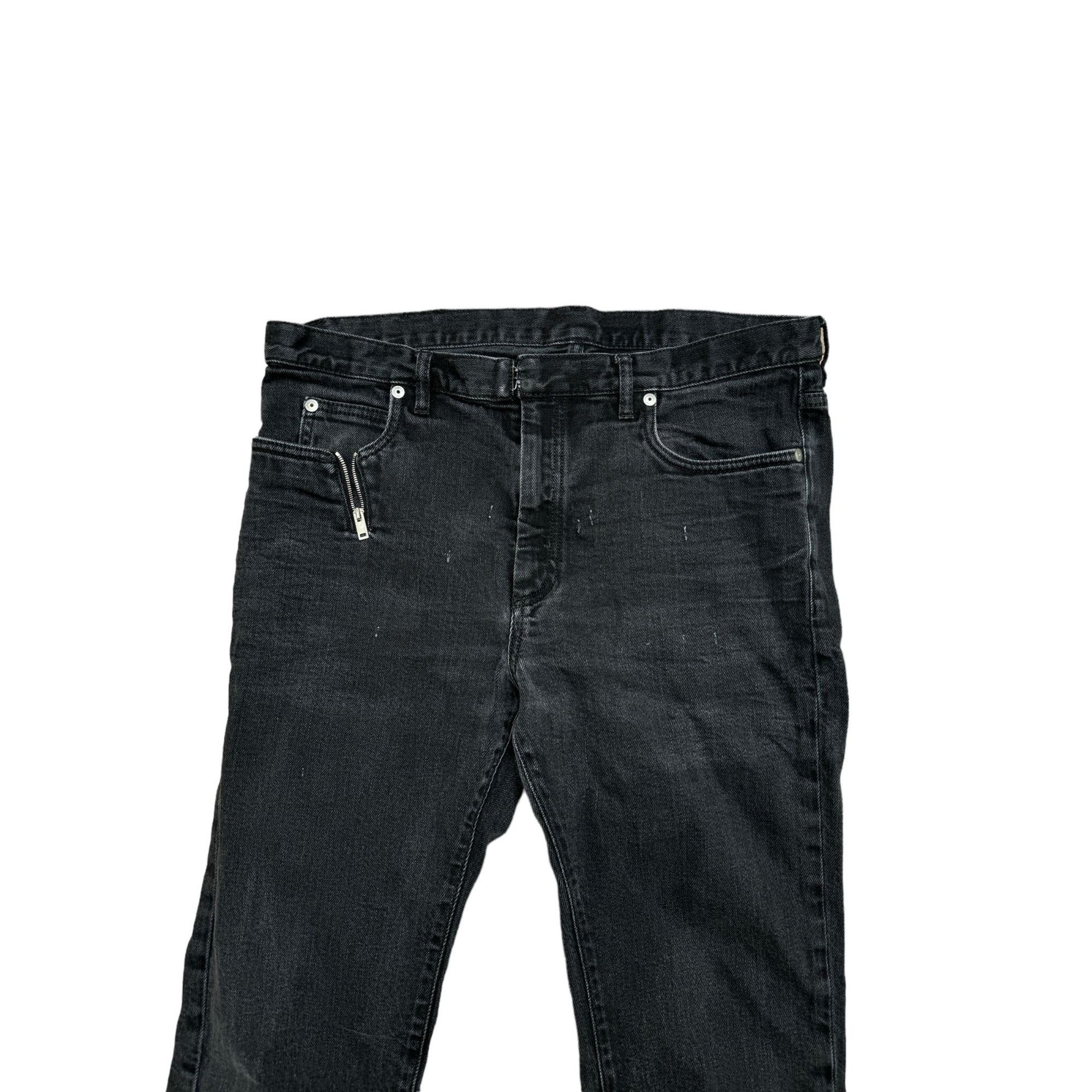 Maison Margiela 4 Stitches Zipped Black Cotton Jeans Size US 33 - 2 Thumbnail
