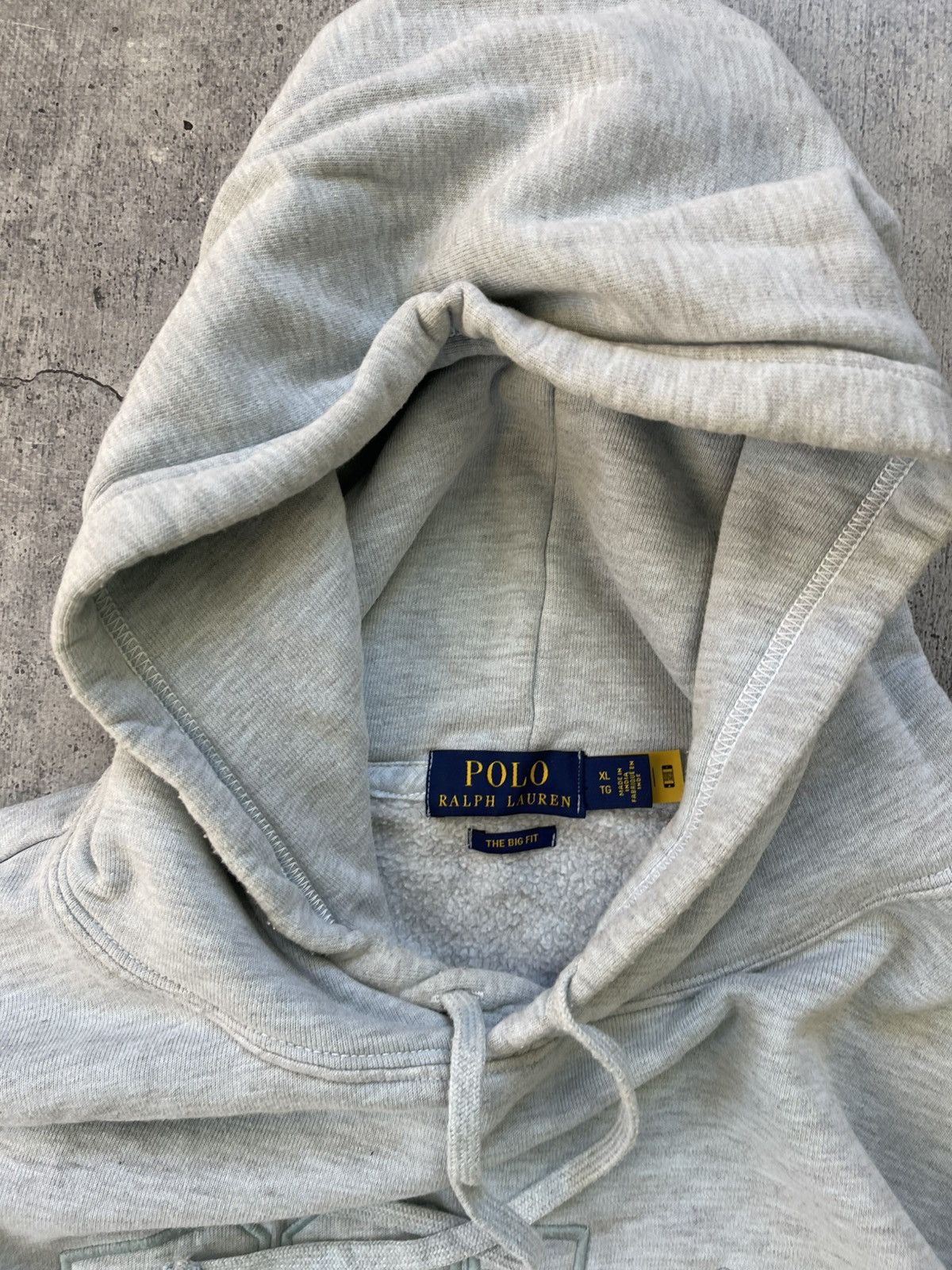 Polo Ralph Lauren Mens Vintage Polo Ralph Lauren hoodie big logo y2k rare Size US XL / EU 56 / 4 - 4 Thumbnail
