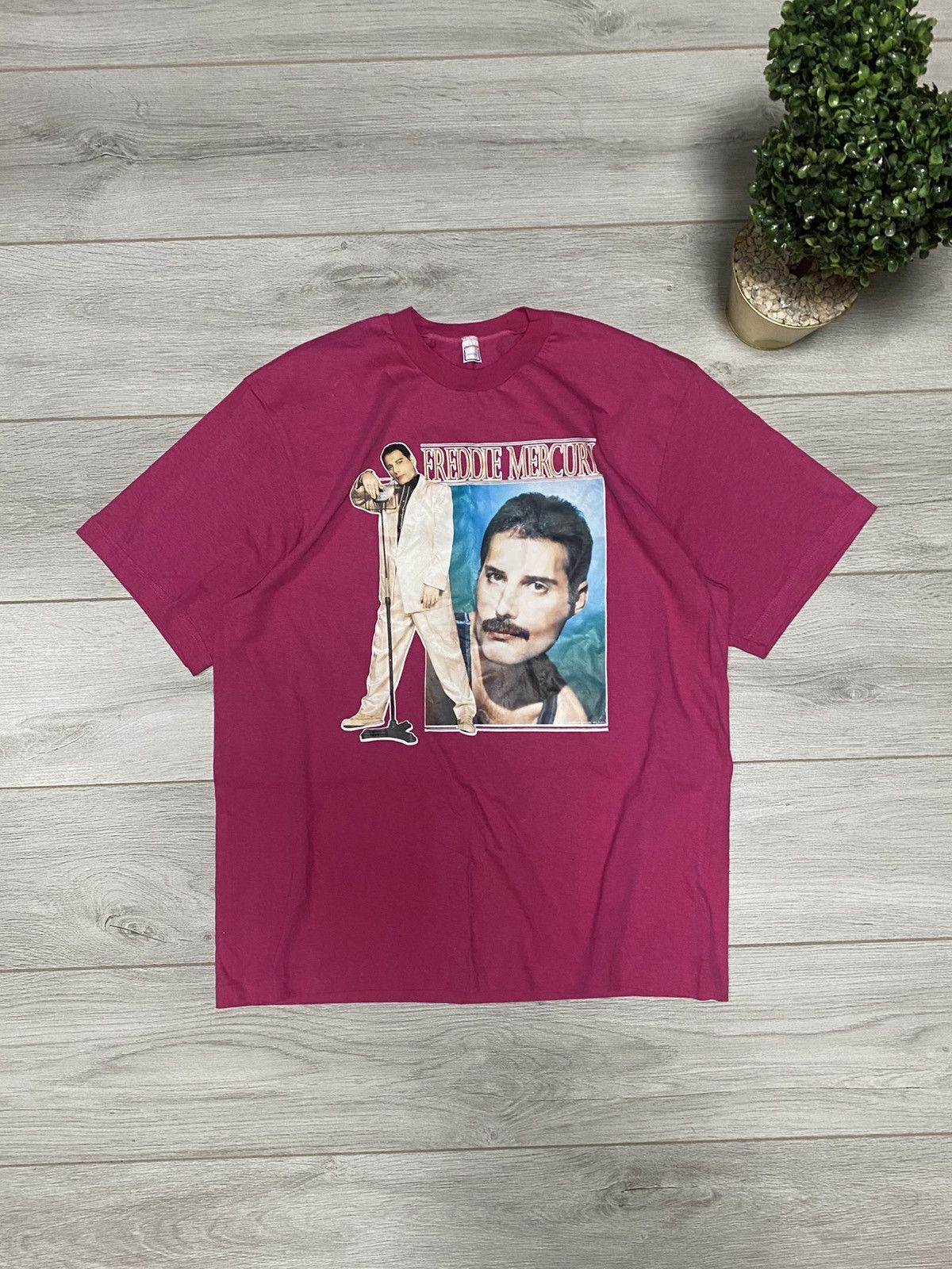 Vintage Freddie Mercury big print graphic tee shirt Size US L / EU 52-54 / 3 - 1 Thumbnail
