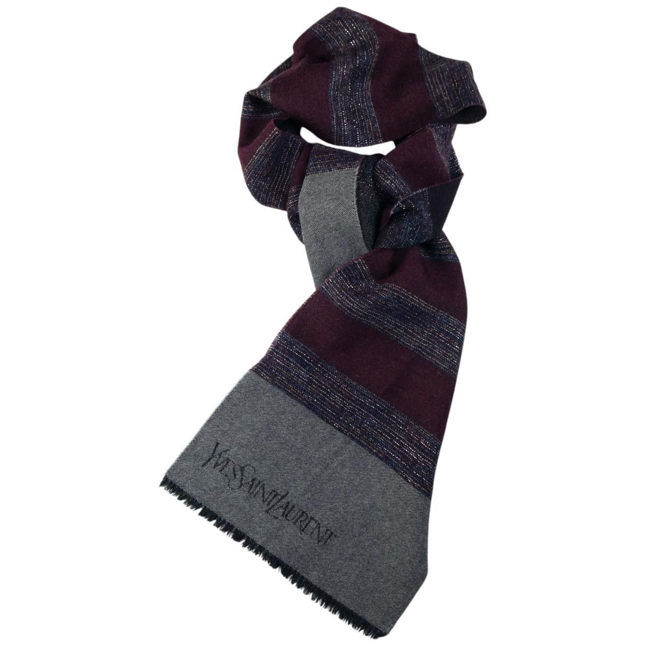 Yves Saint Laurent Vintage YSL Yves Saint Laurent Wool Scarf Size ONE SIZE - 5 Thumbnail