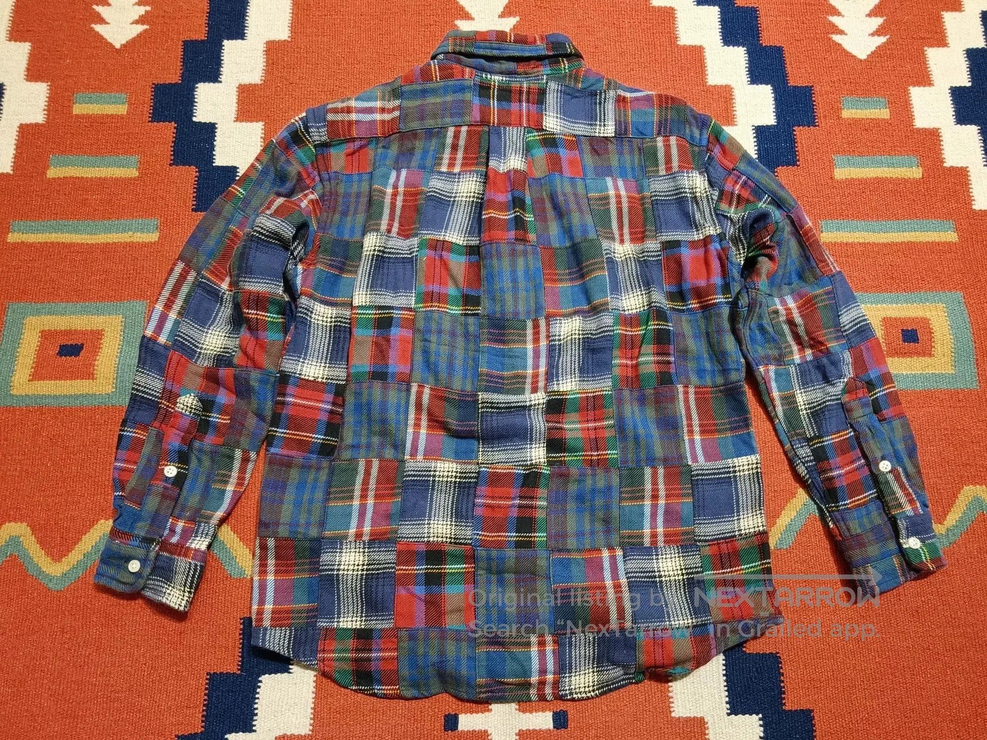 Polo Ralph Lauren Ralph Lauren Vintage Flannel Patchwork Shirt. Size M / US 6-8 / IT 42-44 - 3 Thumbnail
