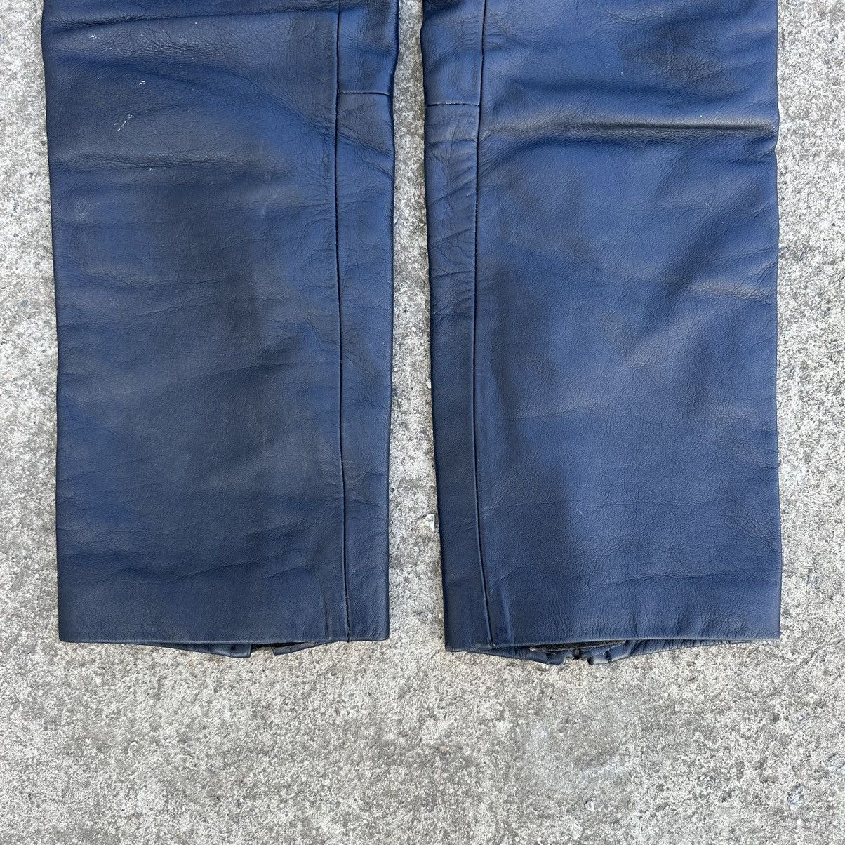 Vintage Vintage Moto Leather Pants Overalls Size 44 Style USA 00s Size 30" / US 8 / IT 44 - 6 Thumbnail