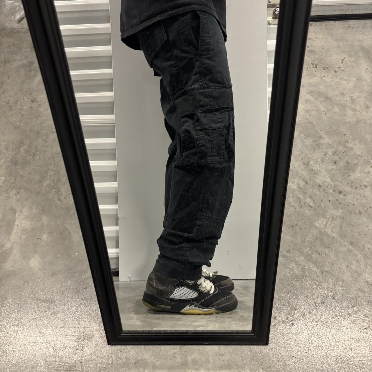 Japanese Brand × Vintage Crazy Vintage Y2K/2000s Grunge Black Streetwear Essential Cargo Pants! Size US 30 / EU 46 - 2 Thumbnail