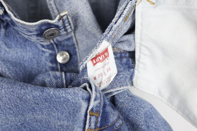 Levi's × Levi's Vintage Clothing × Vintage Vintage 90s Levi's 501 Blue Washed Denim Tab Jeans Pants Size US 32 / EU 48 - 7 Thumbnail