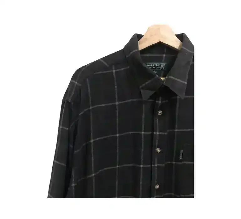 Vintage Royal Polo Sports Club Flannel Shirt Size US L / EU 52-54 / 3 - 3 Thumbnail