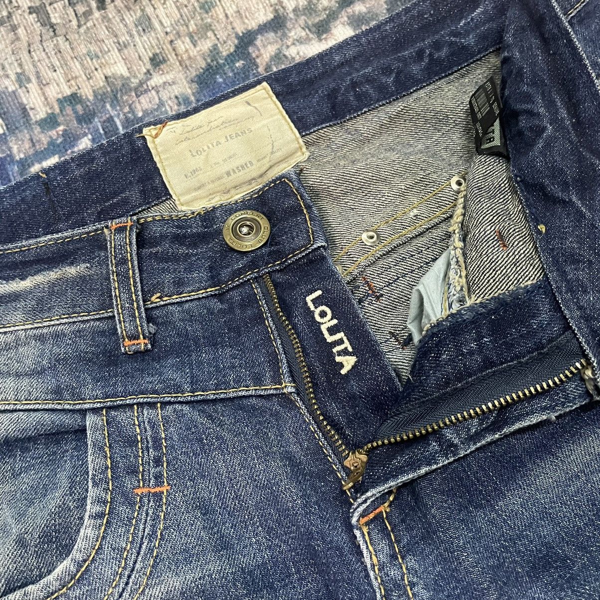 Hysteric Glamour 🇯🇵 LOLITA concert club catclaws distressed flare exotic denim Size 31" - 12 Thumbnail