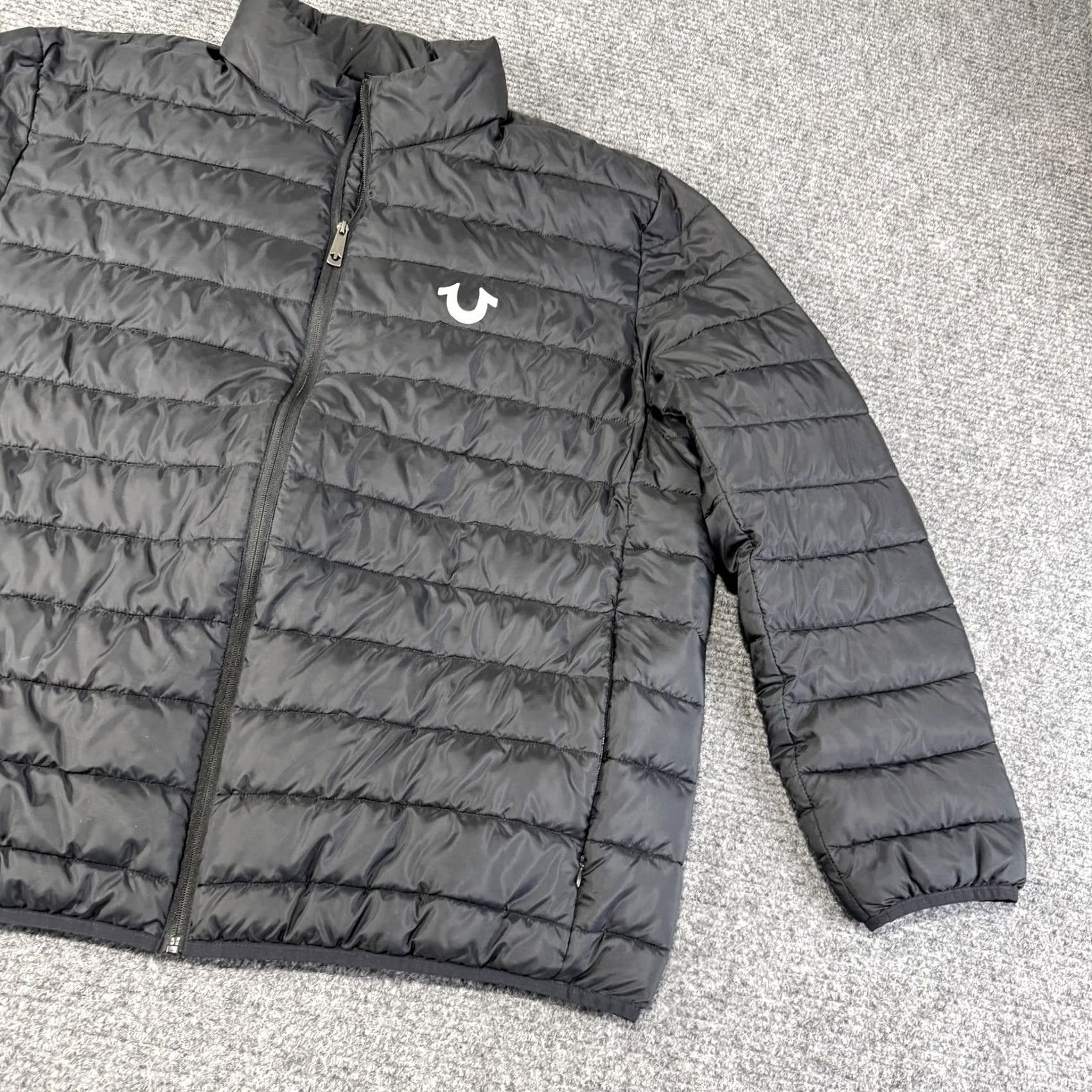 True Religion True Religion Jacket Mens 3XL Black Light Puffer Quilted Full Zip Horseshoe Logo Size US XXL / EU 58 / 5 - 2 Thumbnail