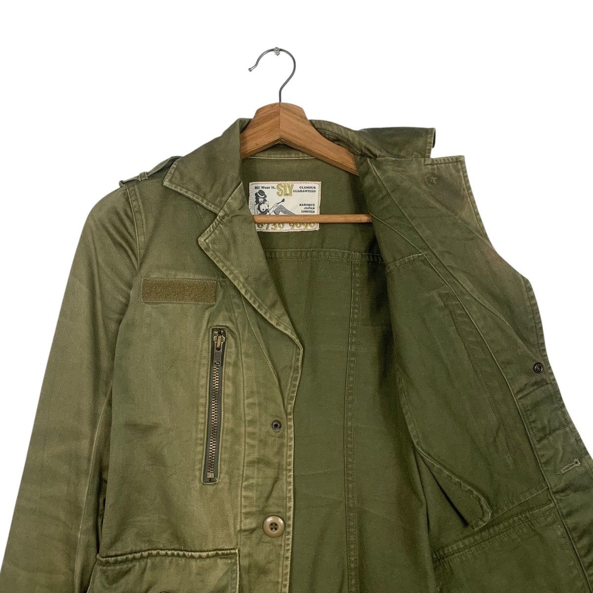 If Six Was Nine SLY Military Olive Green Chore Jacket #1806-C16 Size XXS / US 00 / IT 34 - 10 Thumbnail