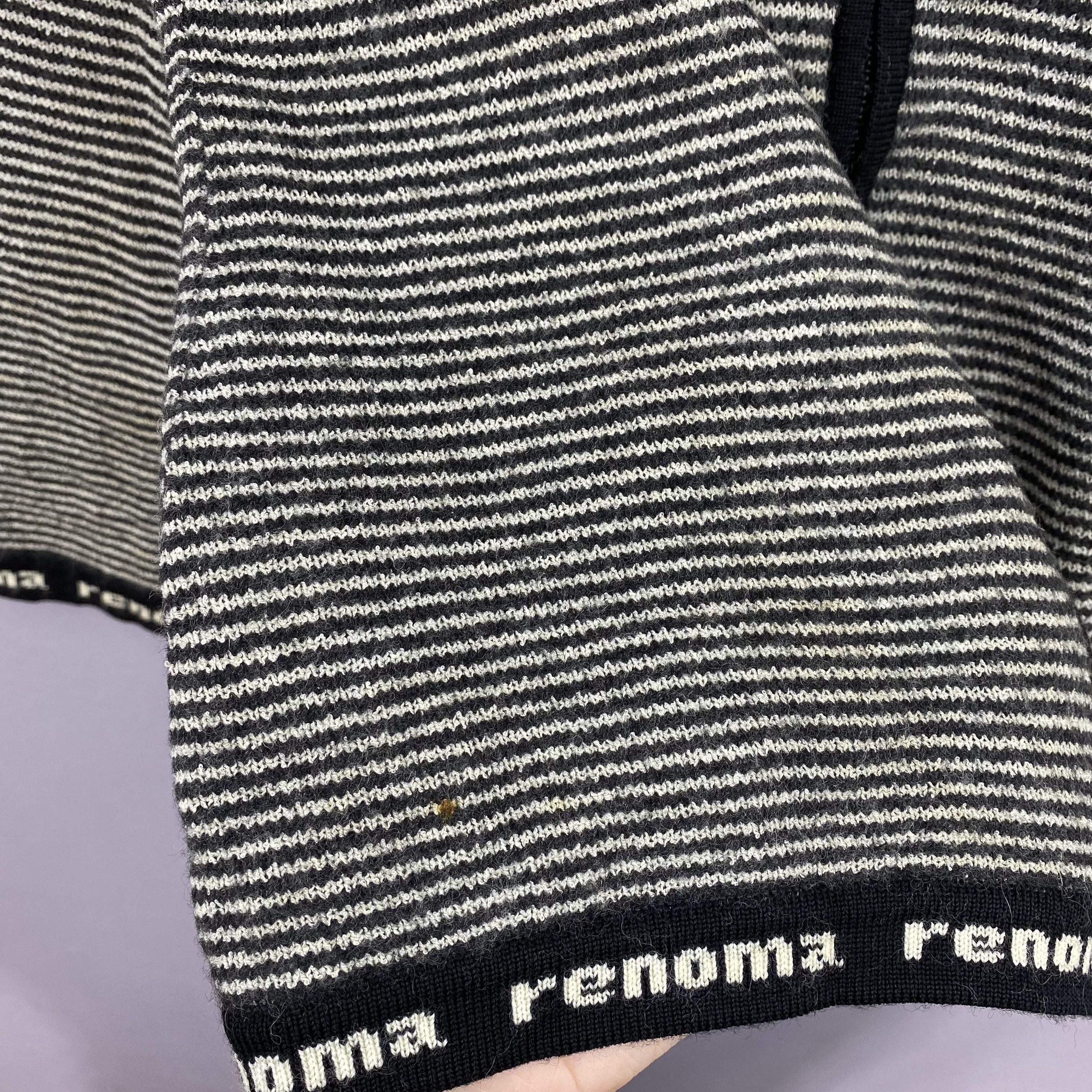 Renoma Vintage Renoma Knit Zipper Sweatshirt Stripe Jacket Sweater Size US XS / EU 42 / 0 - 9 Thumbnail