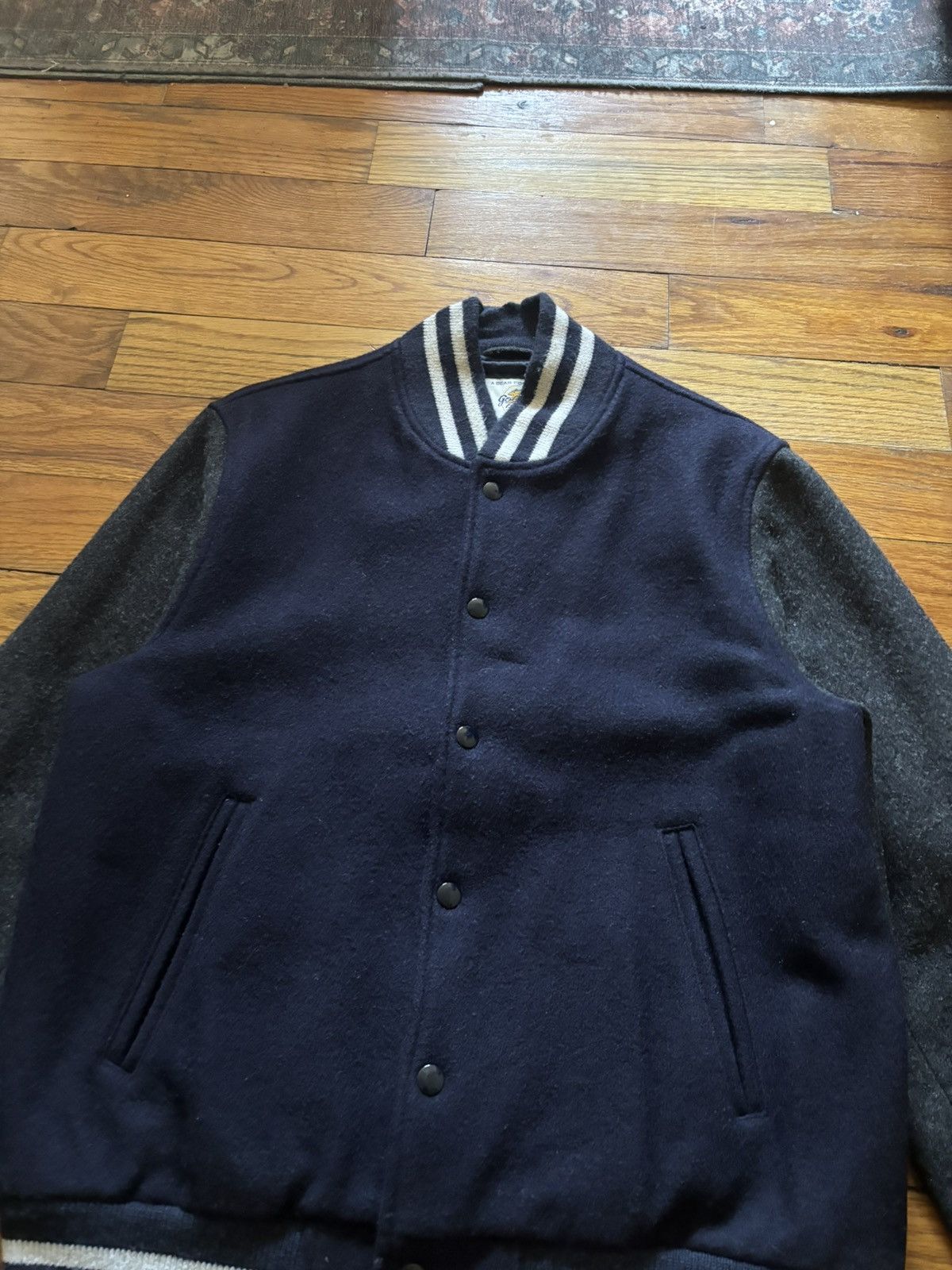 Golden Bear Golden Bear - The Hayes Leather-Panelled Wool-Blend Size US L / EU 52-54 / 3 - 2 Thumbnail