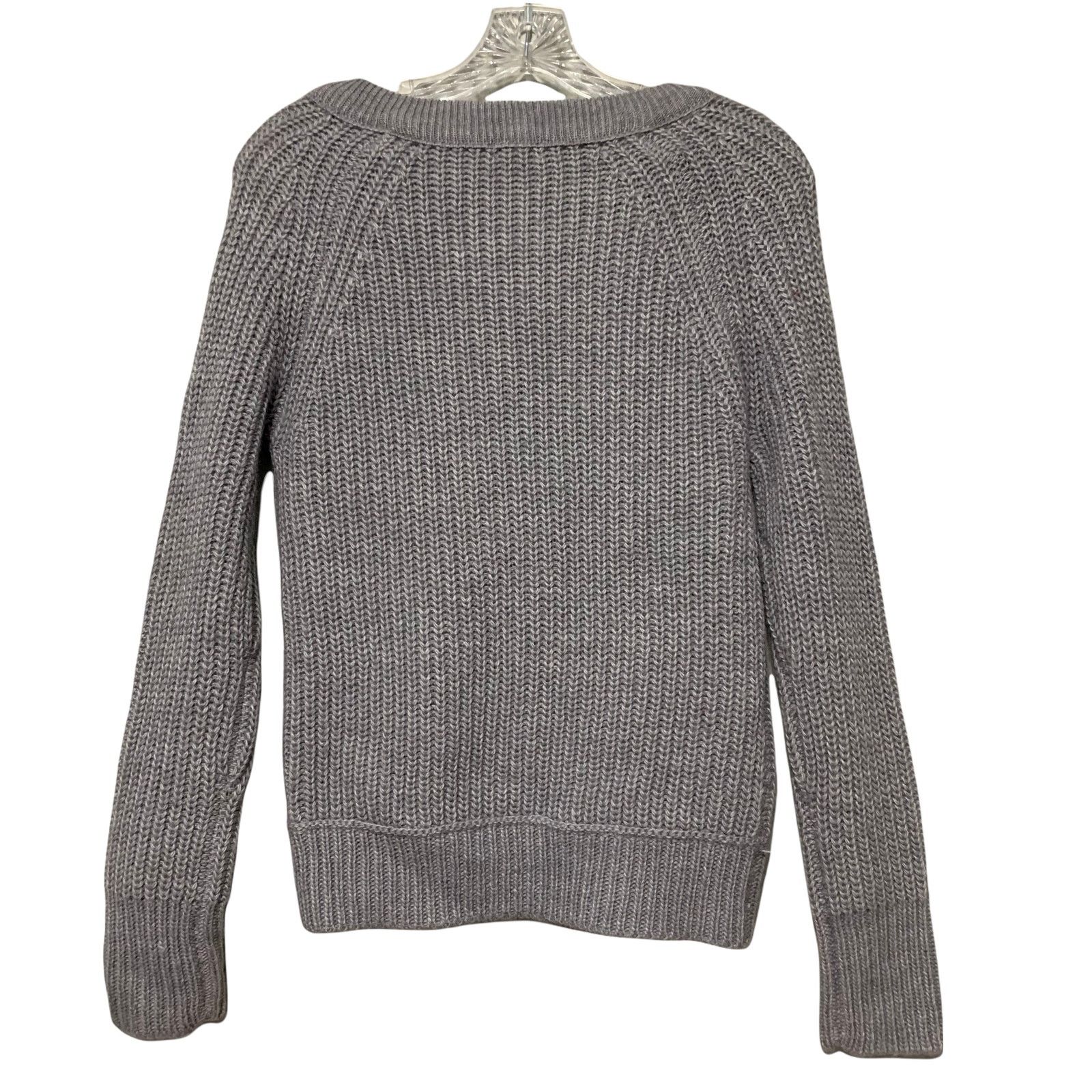 J.Crew J.Crew Heritage Gray Acrylic Wool Mohair Zipper Sweater Sm Size S / US 4 / IT 40 - 3 Thumbnail