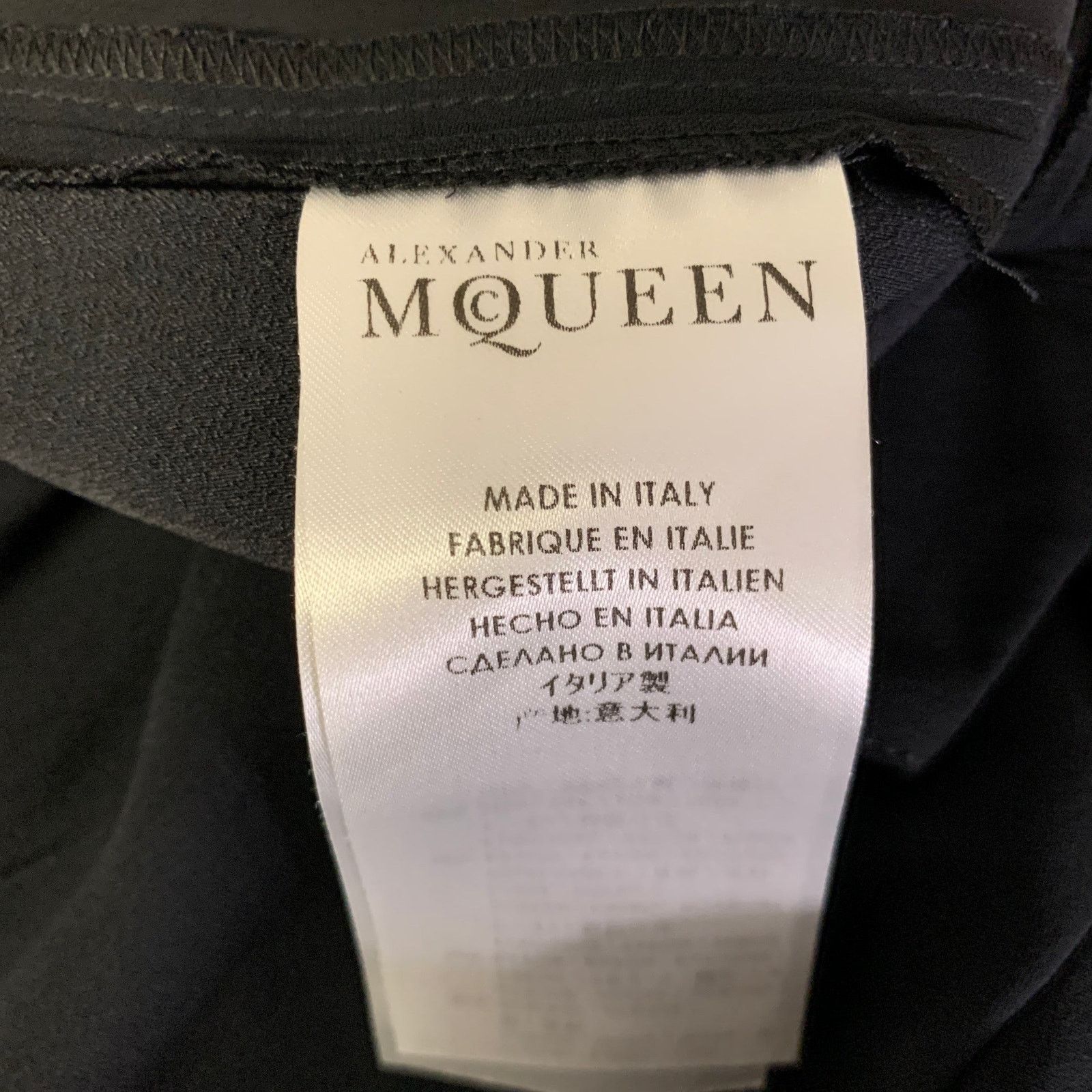 Alexander McQueen ALEXANDER MCQUEEN Size 2 Black Red Cuff Dress Pants Size US 26 / EU 42 - 5 Thumbnail