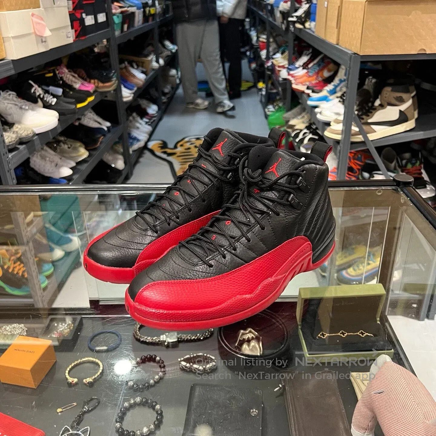 Jordan Brand Jordan AJ12 Black Red. Size US 11 / EU 44 - 1 Thumbnail