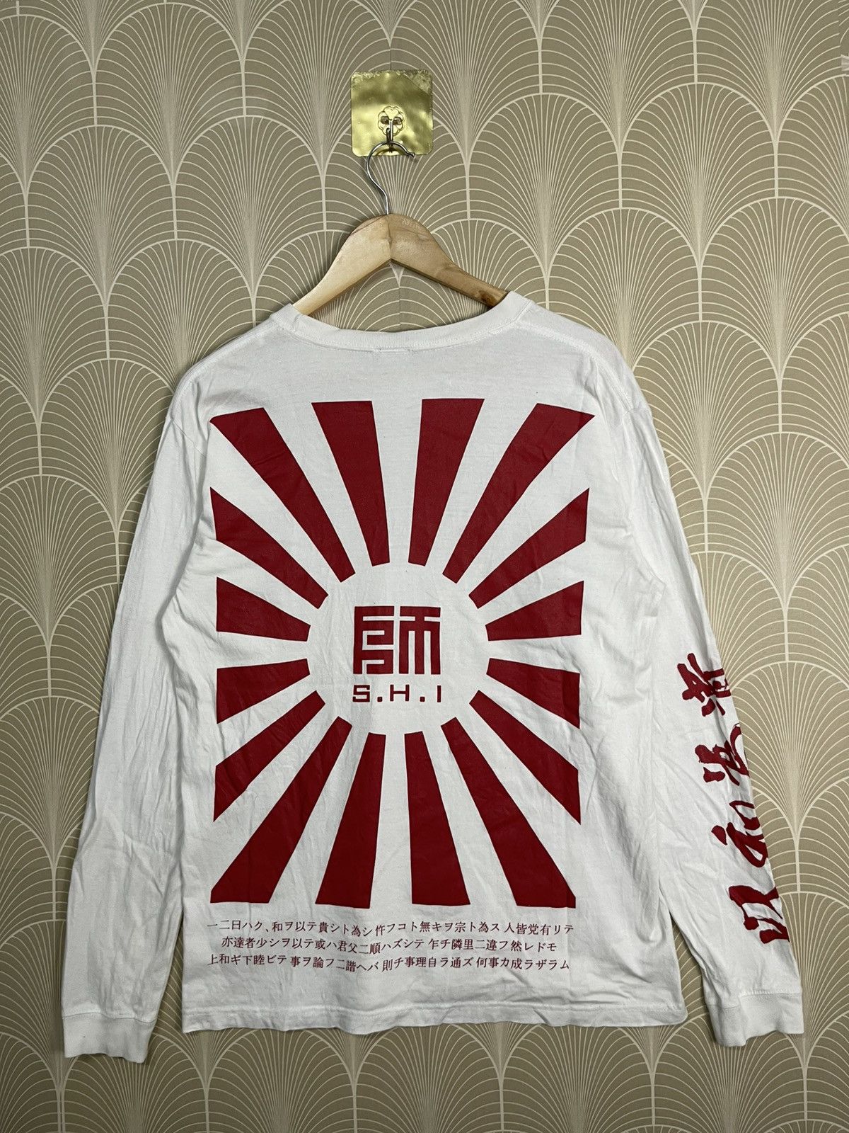 Japanese Brand × Vintage VINTAGE JAPANESE FLAG TEES RARE DESIGN Size US L / EU 52-54 / 3 - 1 Thumbnail