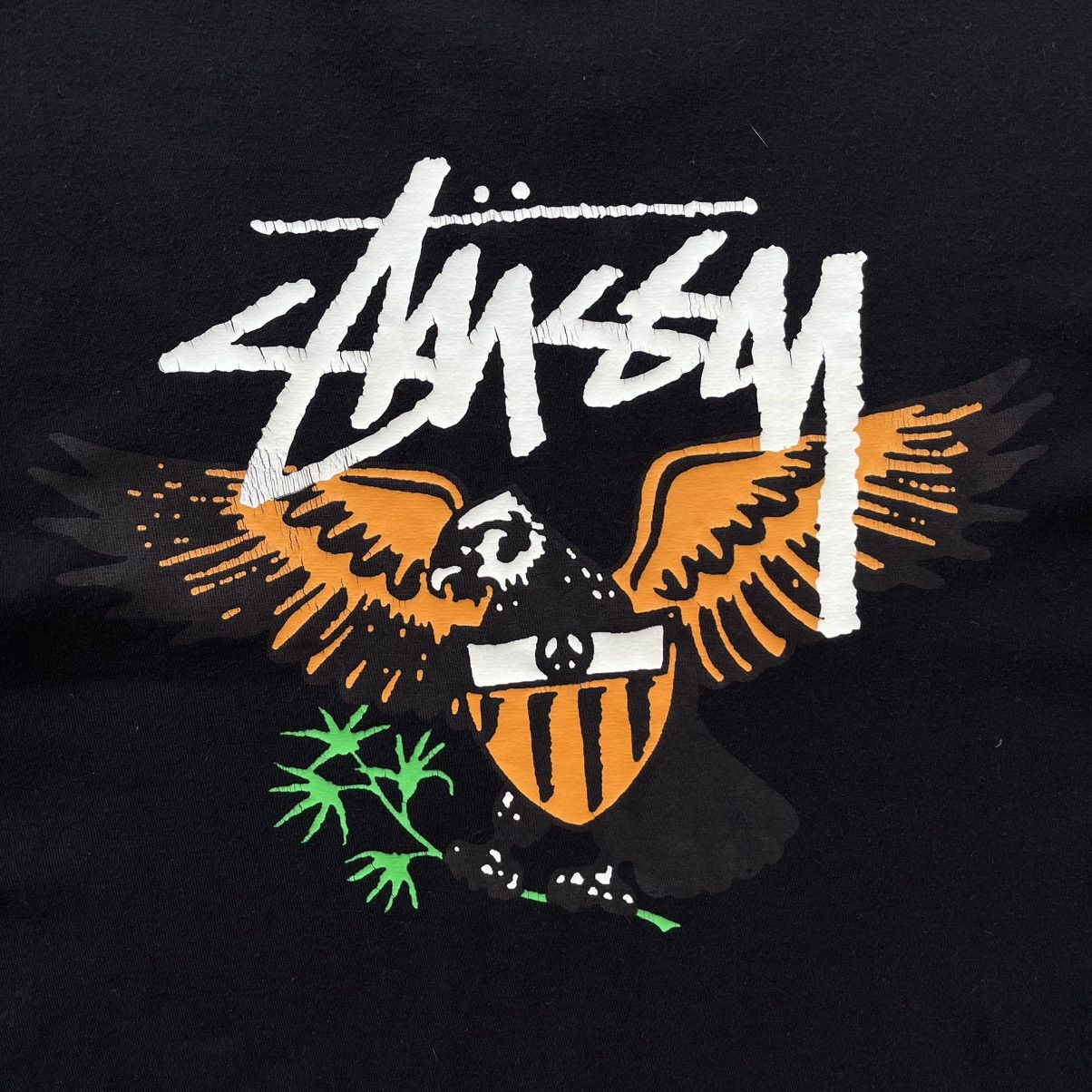 Stussy Stussy Eagle Logo Rare T-Shirt Black Size US M / EU 48-50 / 2 - 7 Thumbnail