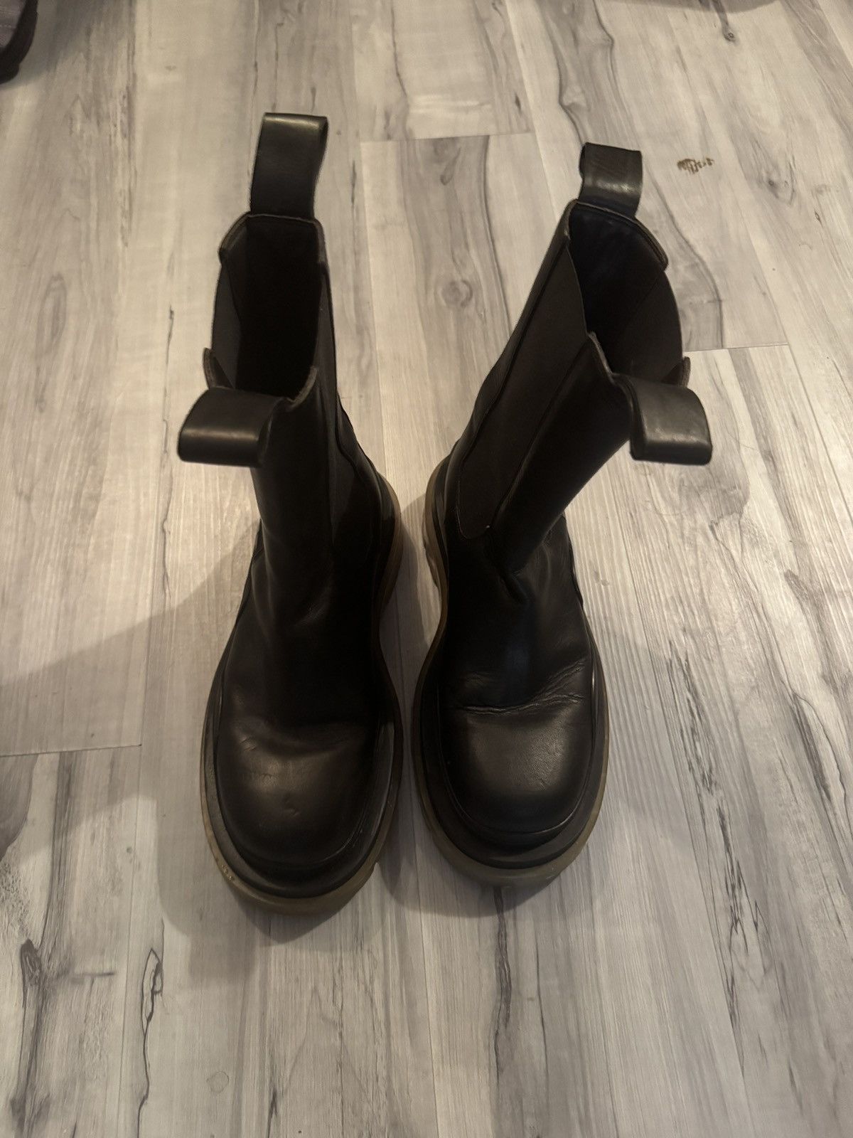 Bottega Veneta × Designer Bottega Veneta Tall Platform Chelsea Boots! Clear Sole Size US 8 / EU 41 - 1 Thumbnail