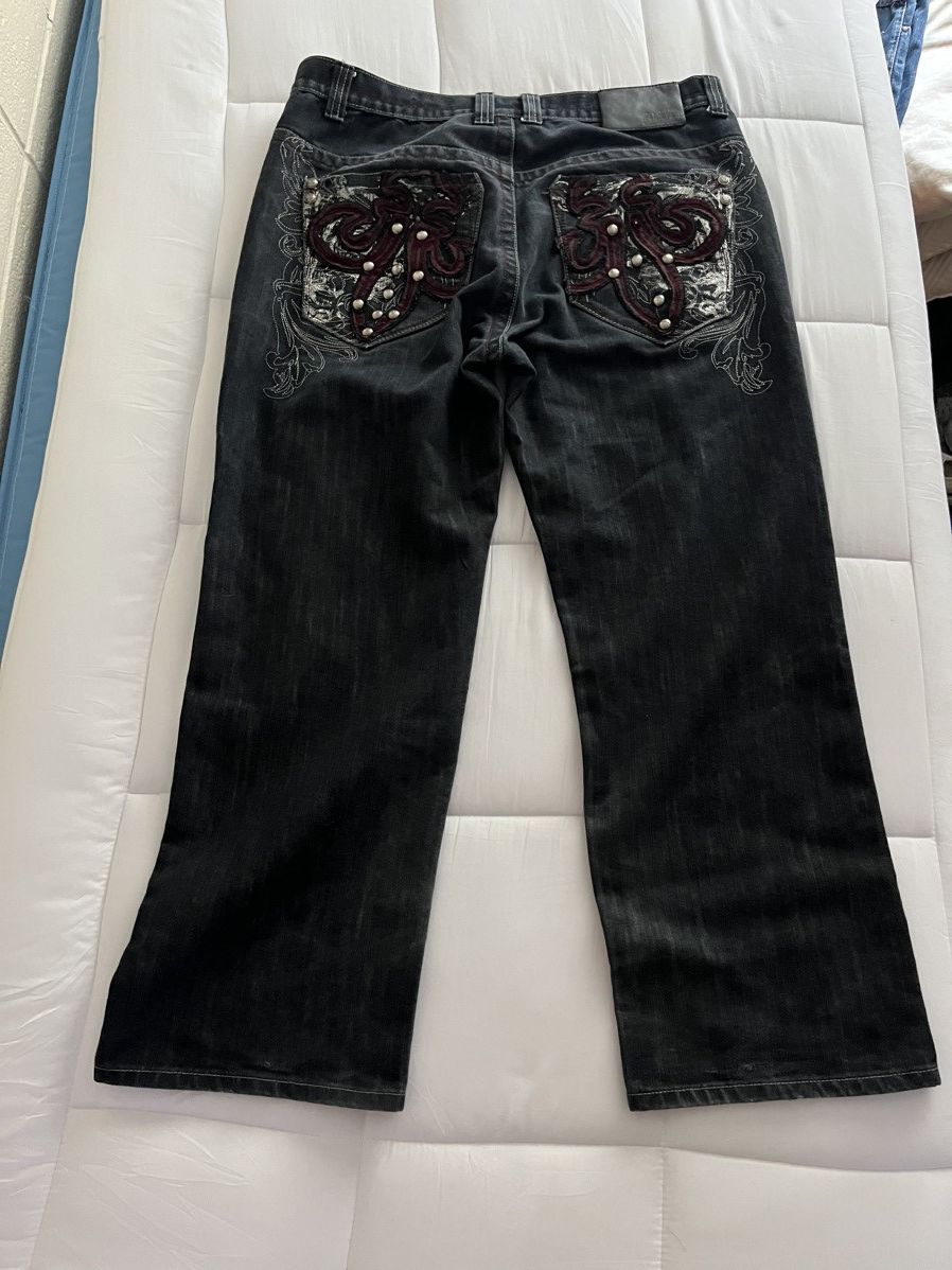 Japanese Brand × Vintage Baggy Y2k Jeans Size US 36 / EU 52 - 1 Thumbnail