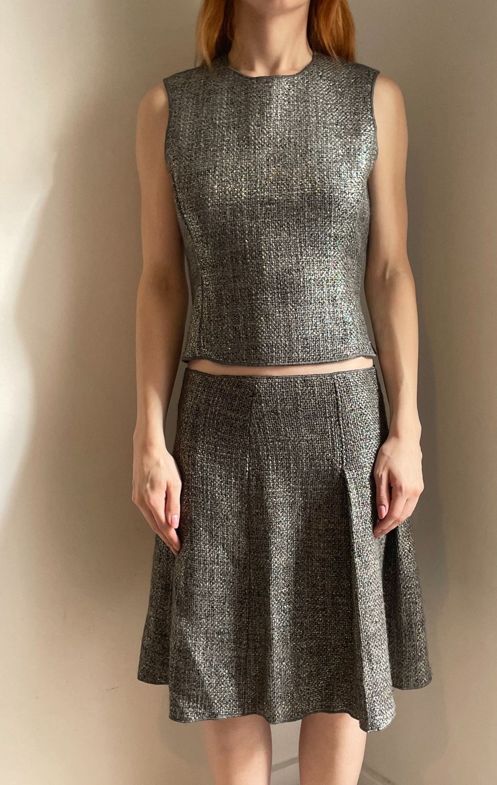Miu Miu Miu Miu FW1998 runway top + skirt set Size S / US 4 / IT 40 - 2 Thumbnail