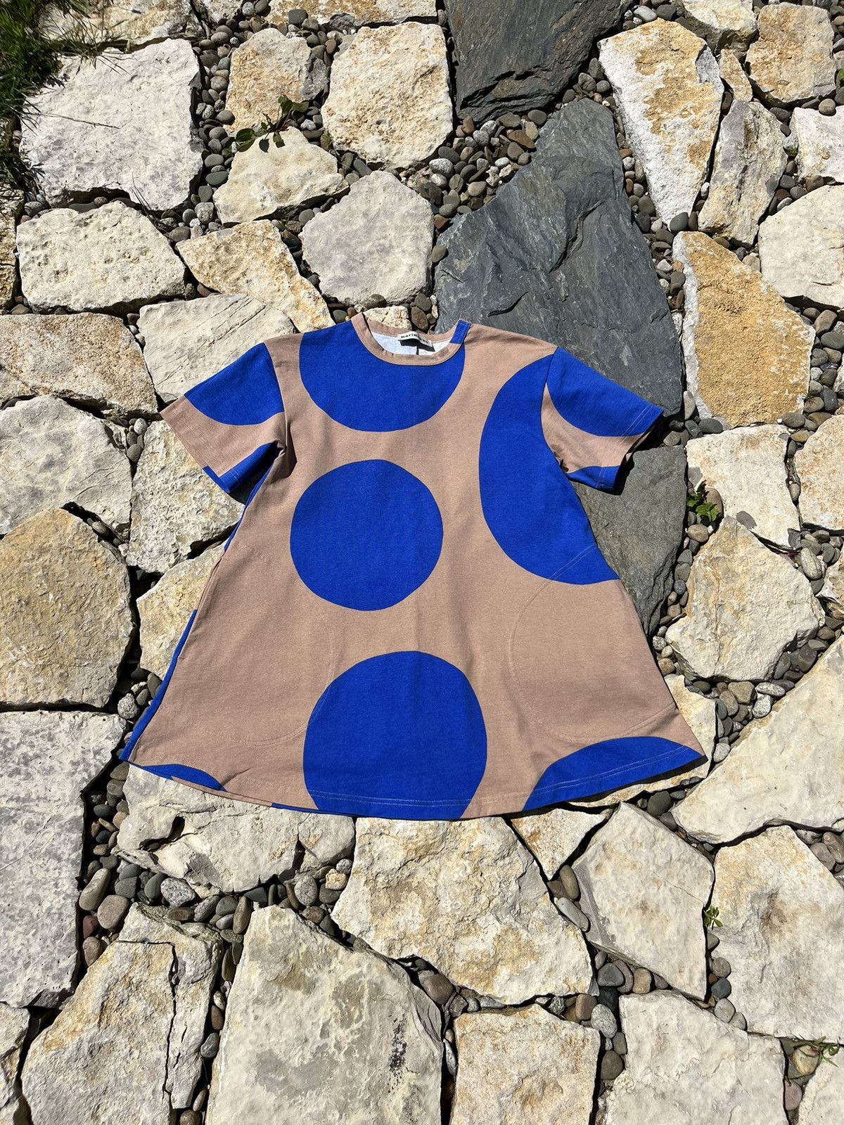Marimekko Marimekko Tofa Klaava oversized dress tee blue polka-dot Size XXS / US 00 / IT 34 - 1 Thumbnail