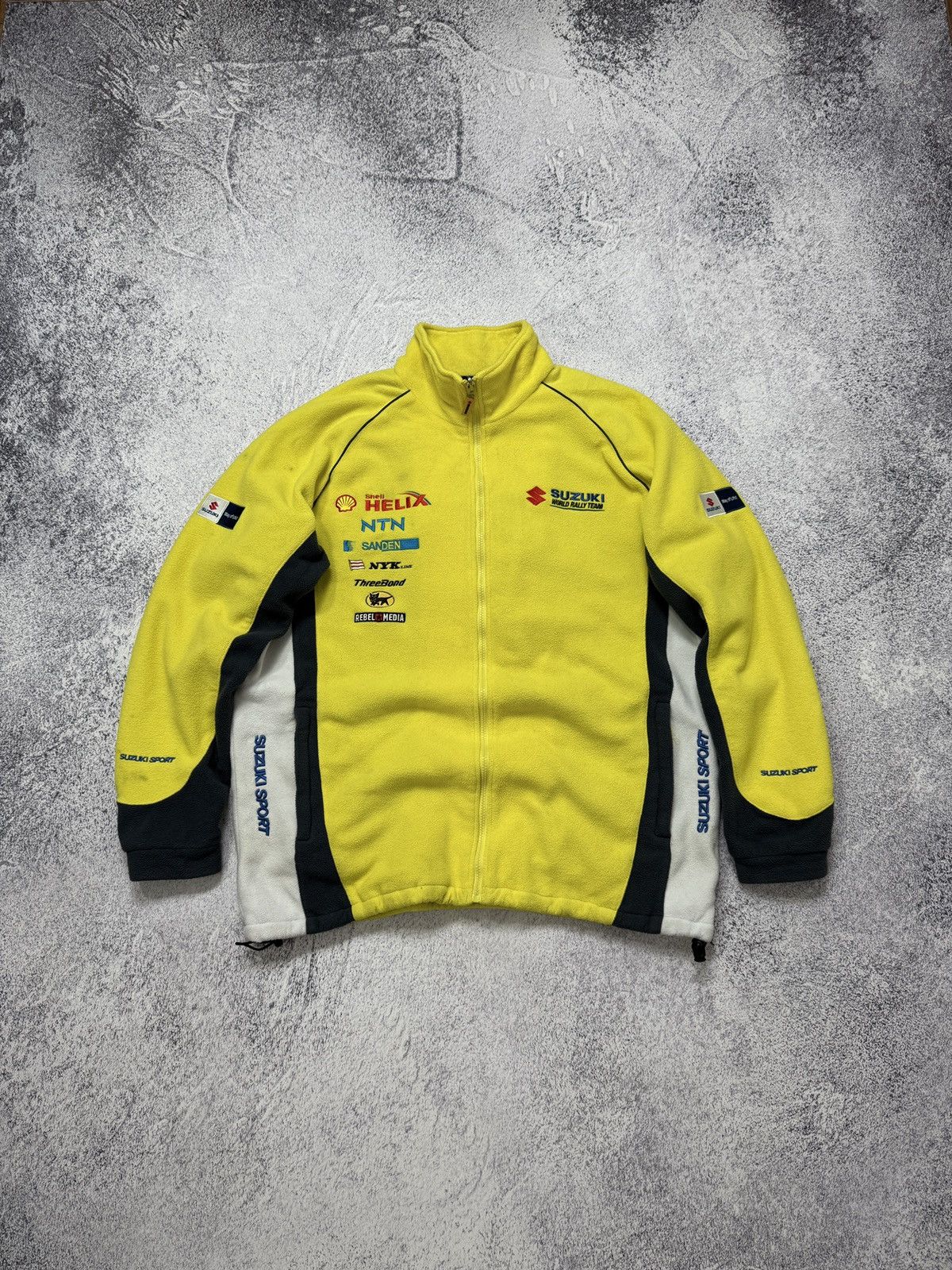 Japanese Brand VTG SUZUKI SPORT WORLD RALLY TEAM FLEECE JACKET Size US XL / EU 56 / 4 - 1 Thumbnail
