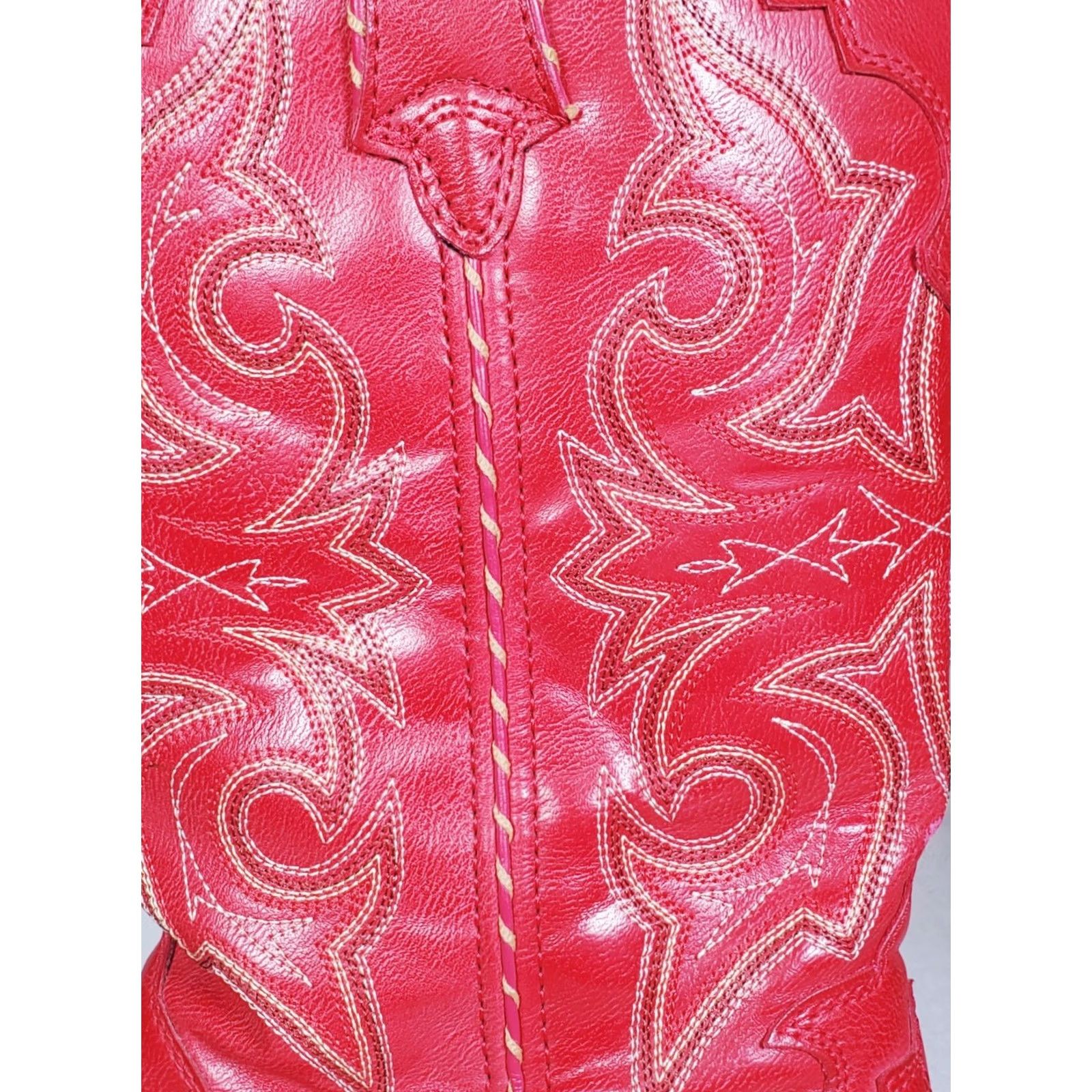 Durango Durango Crush Women's Western Boot Red 12" Fox Tip Collar US 10 M Rubber Outsole Embroidered Faux Leather Western Boot Size US 10 / IT 40 - 6 Thumbnail