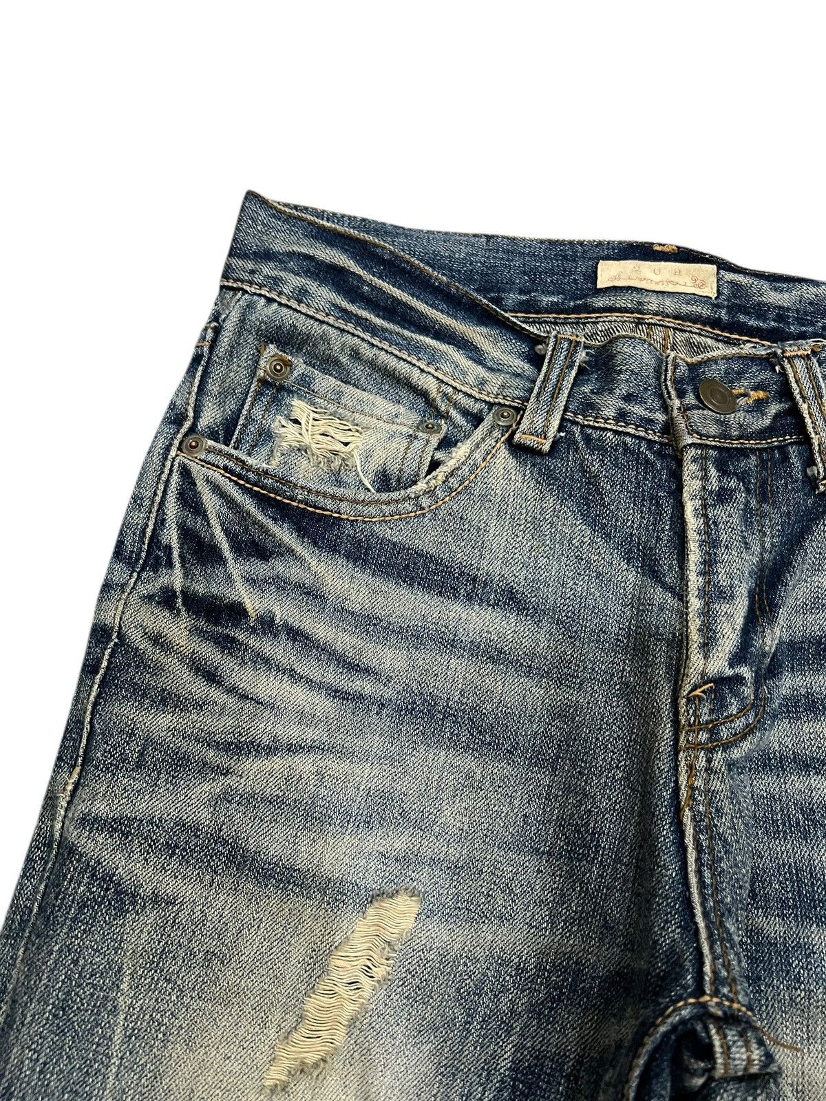 Japanese Brand 💥Flare💥G.O.A Distressed Mud Wash Like Tornado Mart Jean Size US 28 / EU 44 - 7 Thumbnail