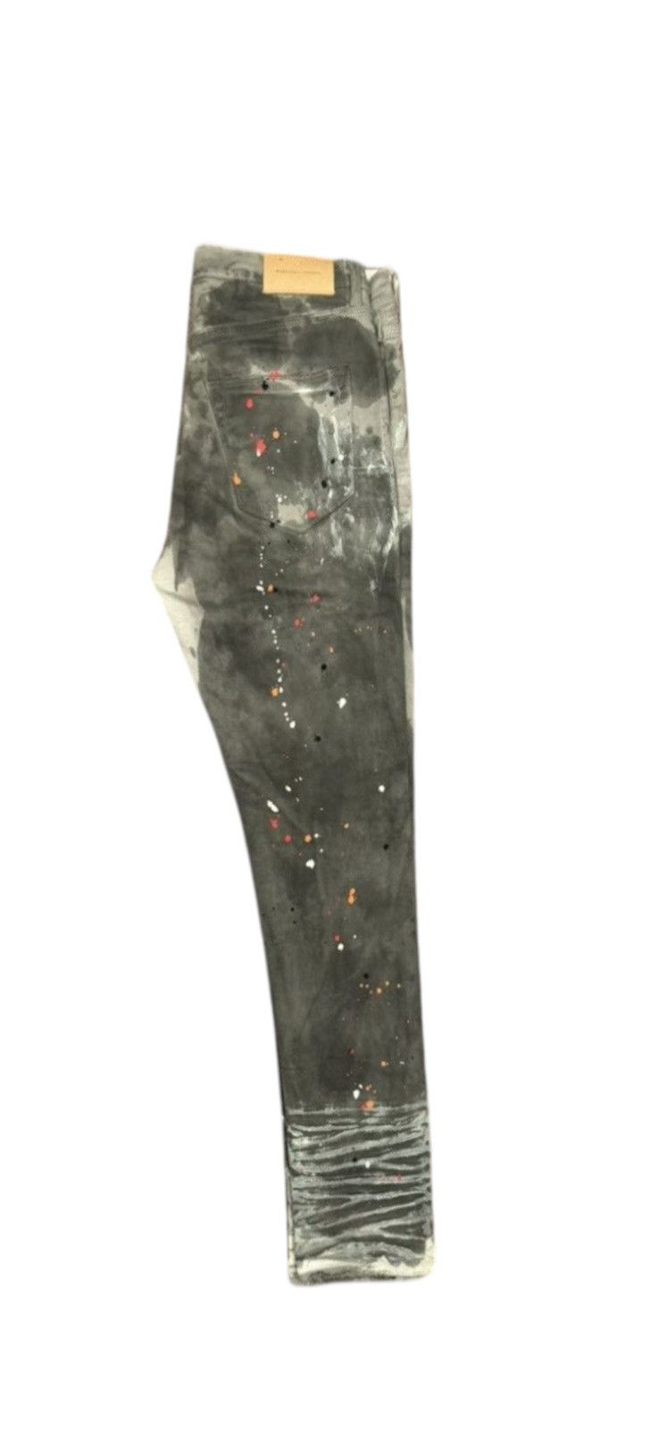 Purple Brand Purple Brand Grey Splatter Skinny Jeans P001 Size US 31 - 4 Thumbnail