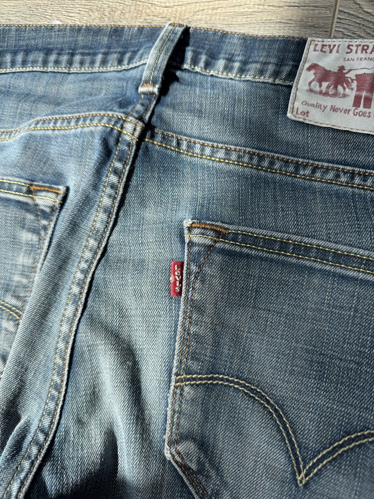 Levi's Vintage 90s Levis Two Horse Patch Men's Blue Jeans Size US 30 / EU 46 - 4 Thumbnail