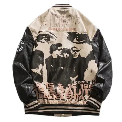 Other Motorcycle Baseball Leather Jacket Size US L / EU 52-54 / 3 - 1 Thumbnail