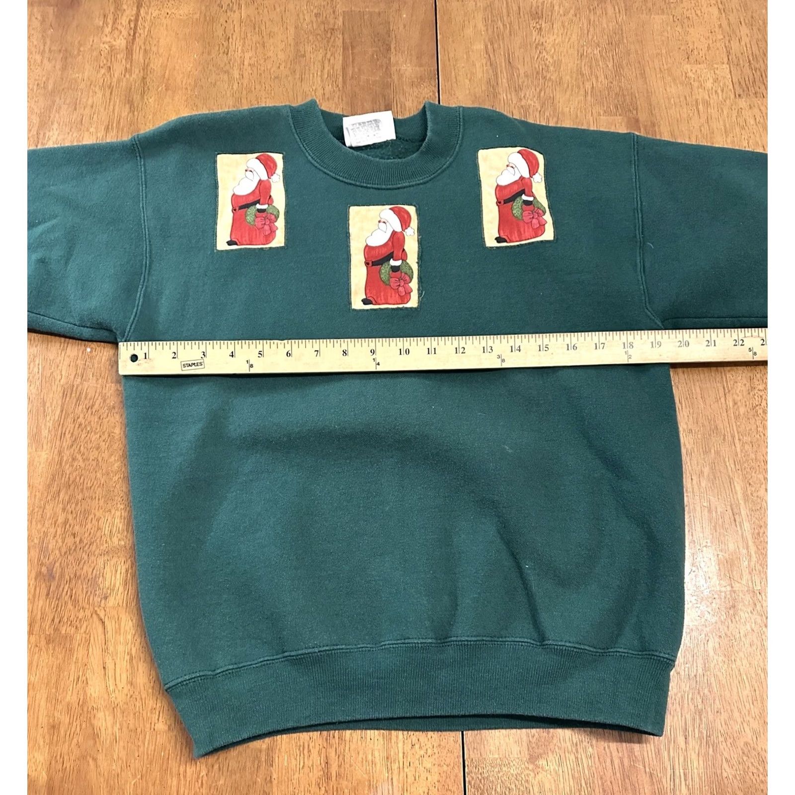 Lee VINTAGE Santa Clause Christmas Crewneck Sweatshirt Medium Riders By Lee USA Made Green Men Size US M / EU 48-50 / 2 - 5 Thumbnail