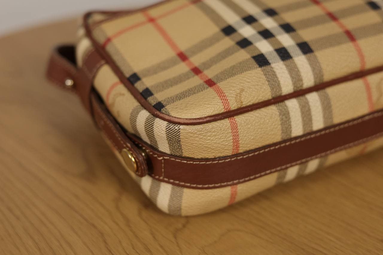 Burberry × Vintage Vintage Burberrys Monogram Leather Shoulder Bag Size ONE SIZE - 6 Thumbnail