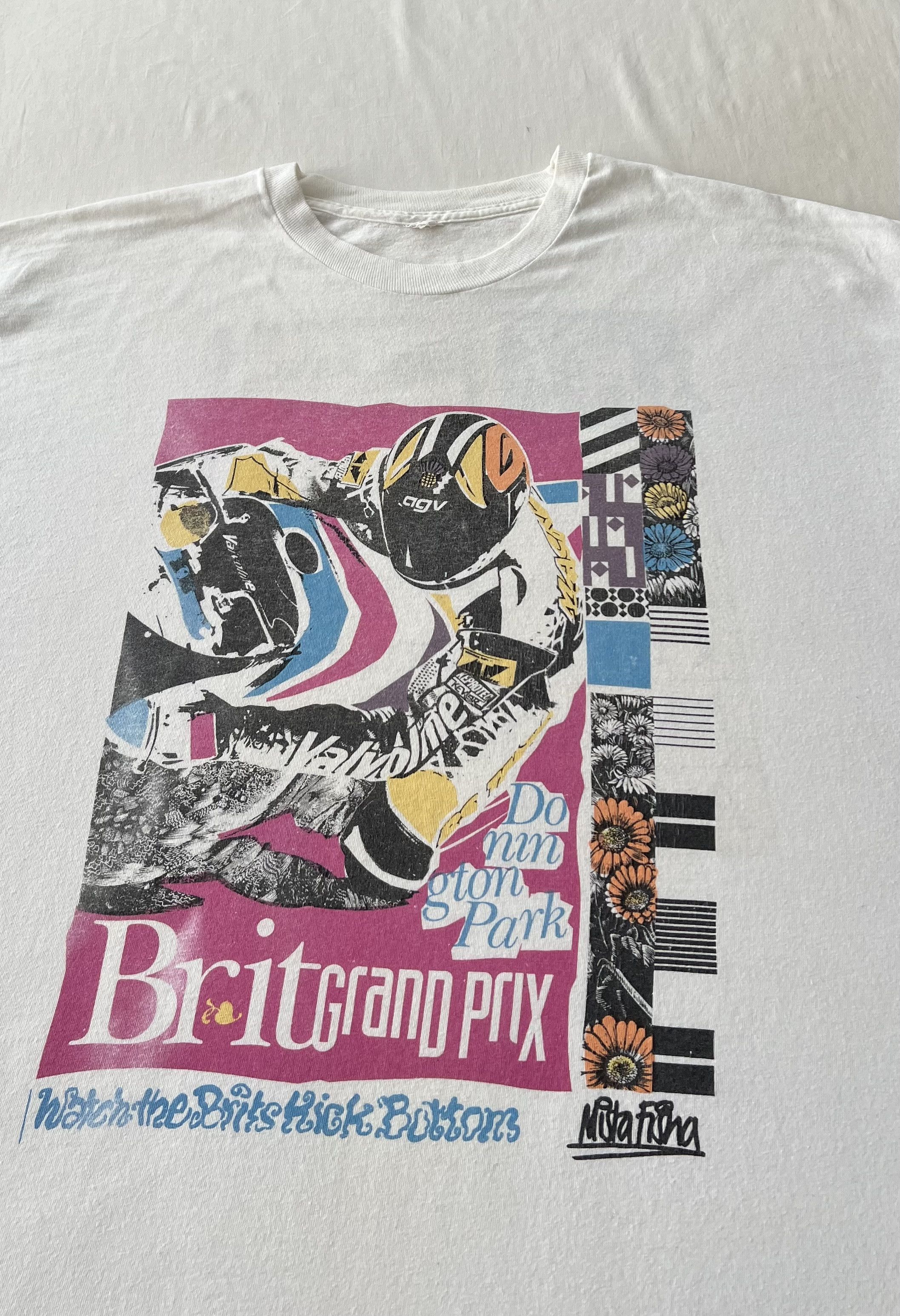 Vintage Vintage 1993 British Grand Prix Niall Mackenzie Yamaha Tee Size US XL / EU 56 / 4 - 3 Thumbnail