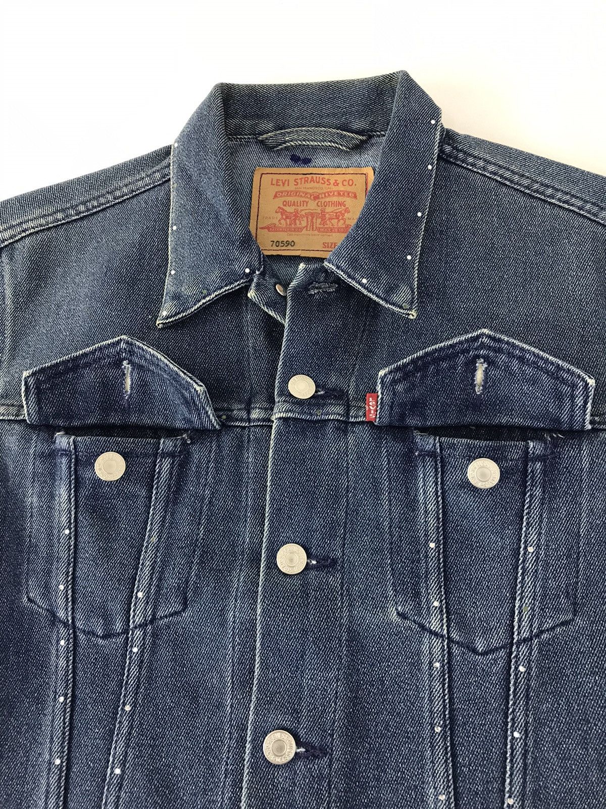 Japanese Brand × Levi's × Vintage Vintage Levis Denim Jacket Button Up Double Pocket Size US S / EU 44-46 / 1 - 6 Thumbnail
